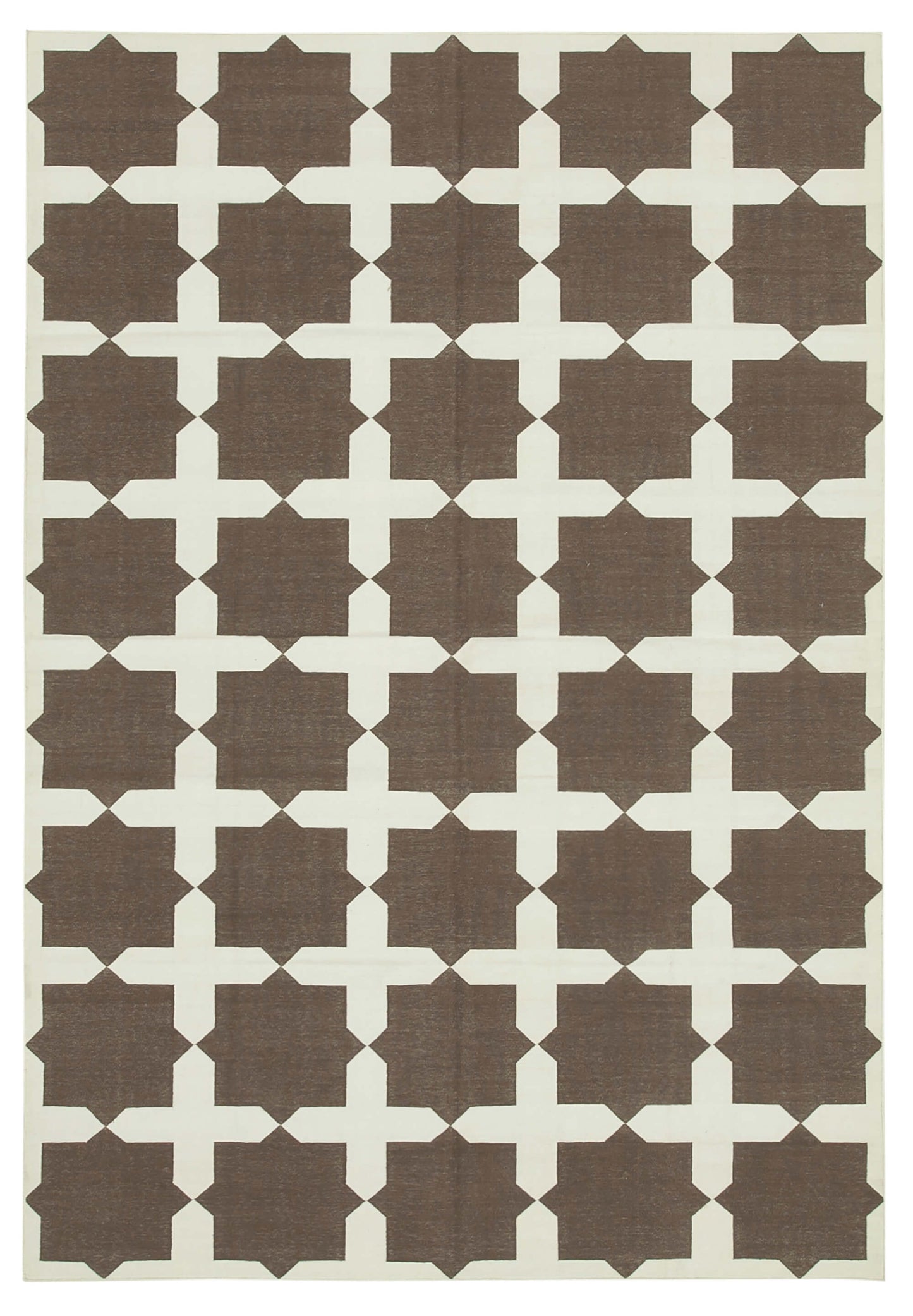 6x9 Brown Dhurrie Rug - 32383