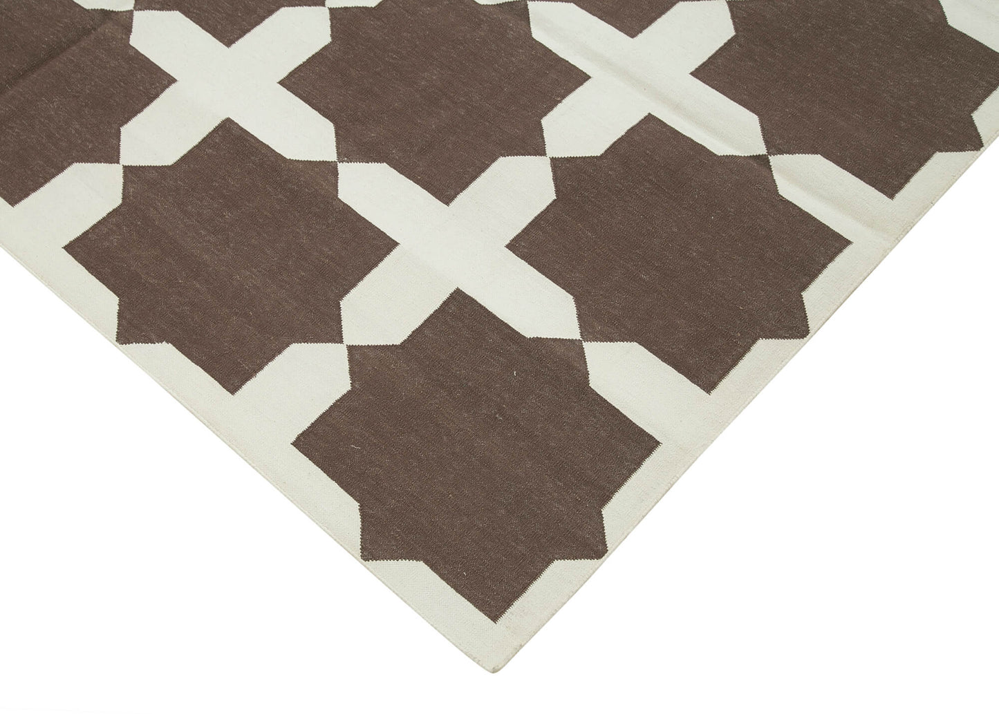 6x9 Brown Dhurrie Rug - 32383