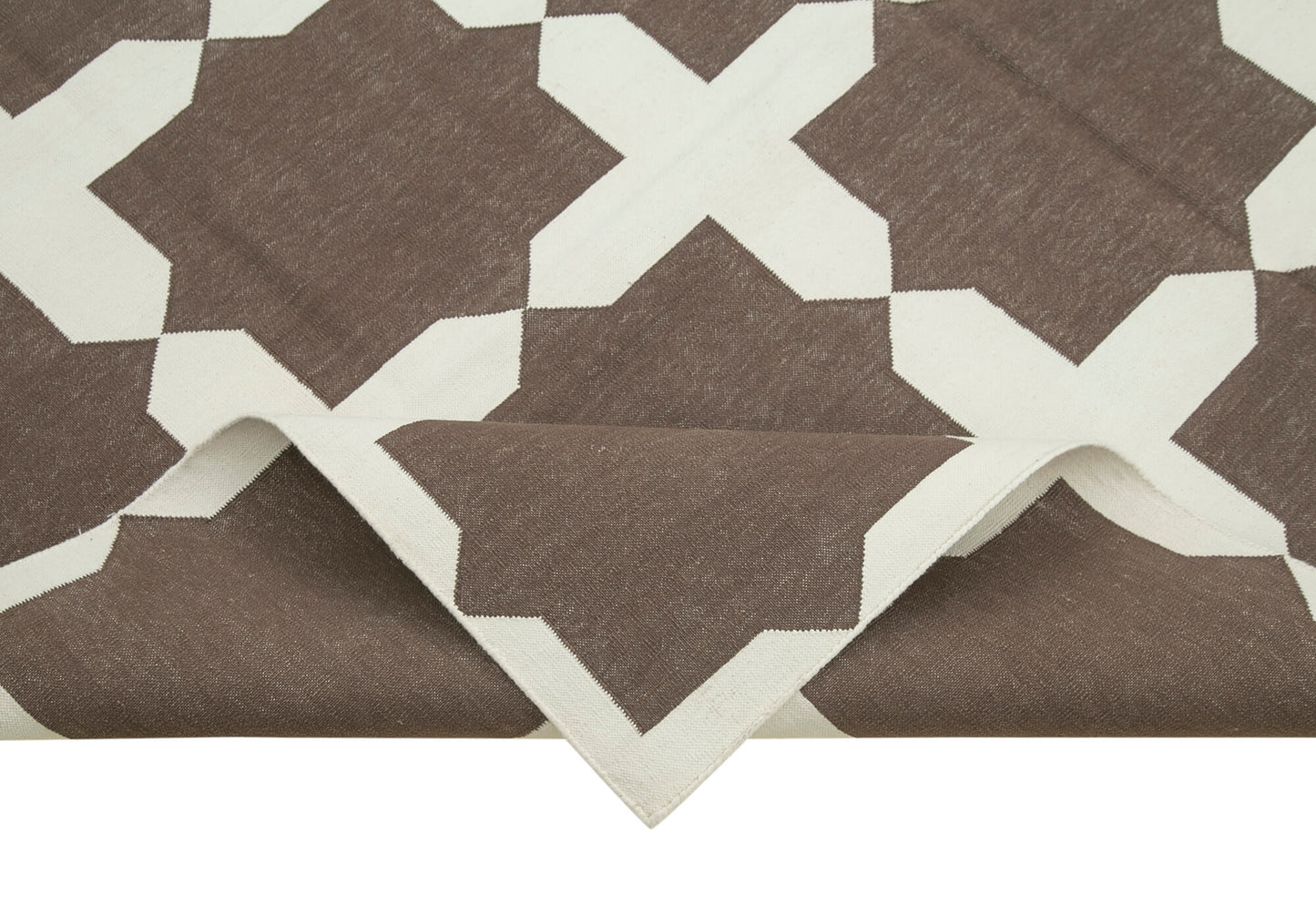 6x9 Brown Dhurrie Rug - 32383