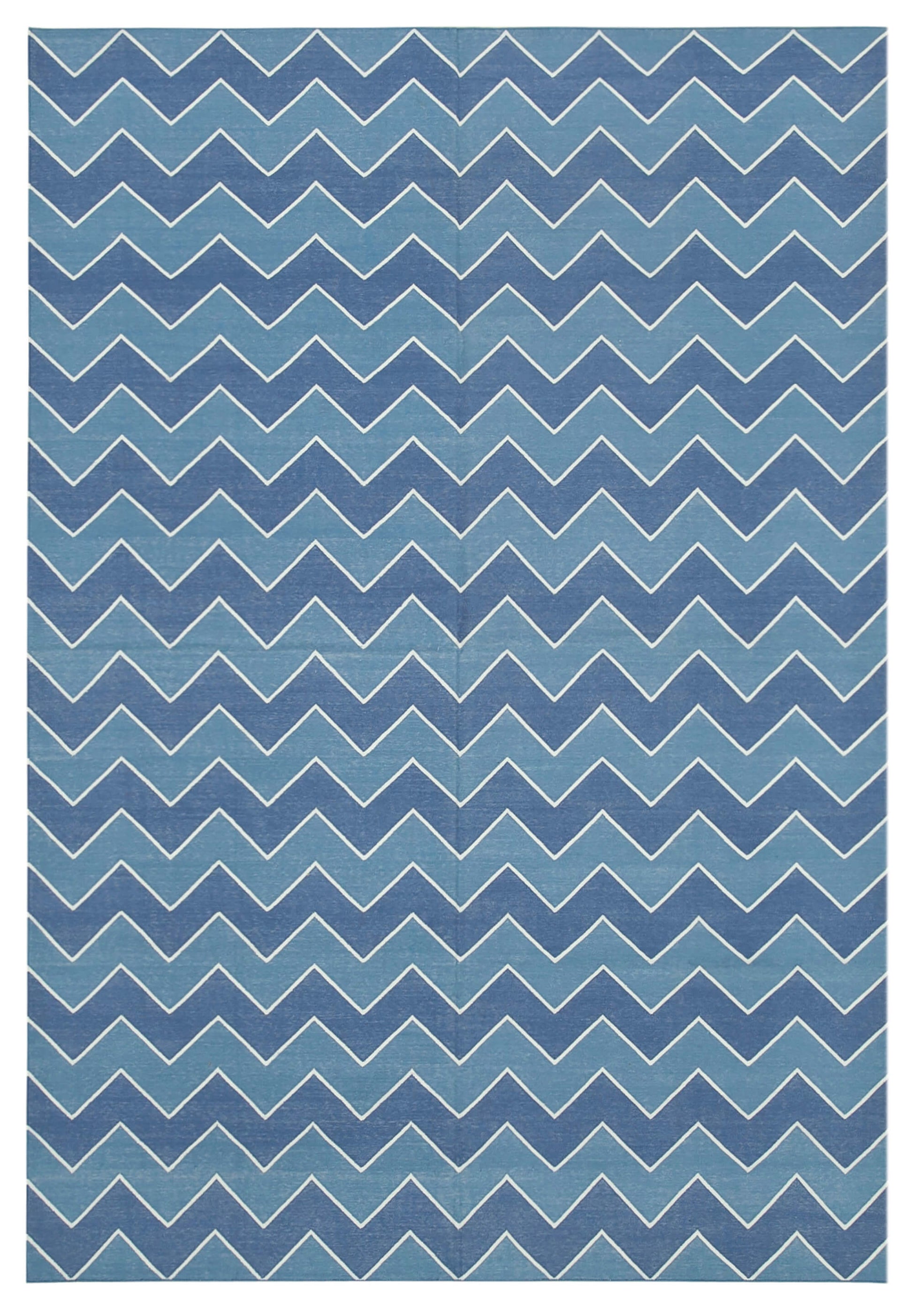 6x9 Blue Dhurrie Rug - 32389