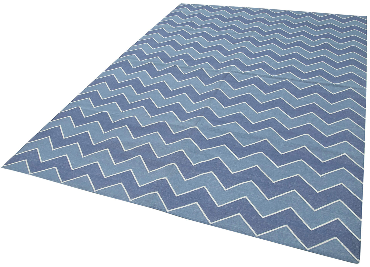 6x9 Blue Dhurrie Rug - 32389