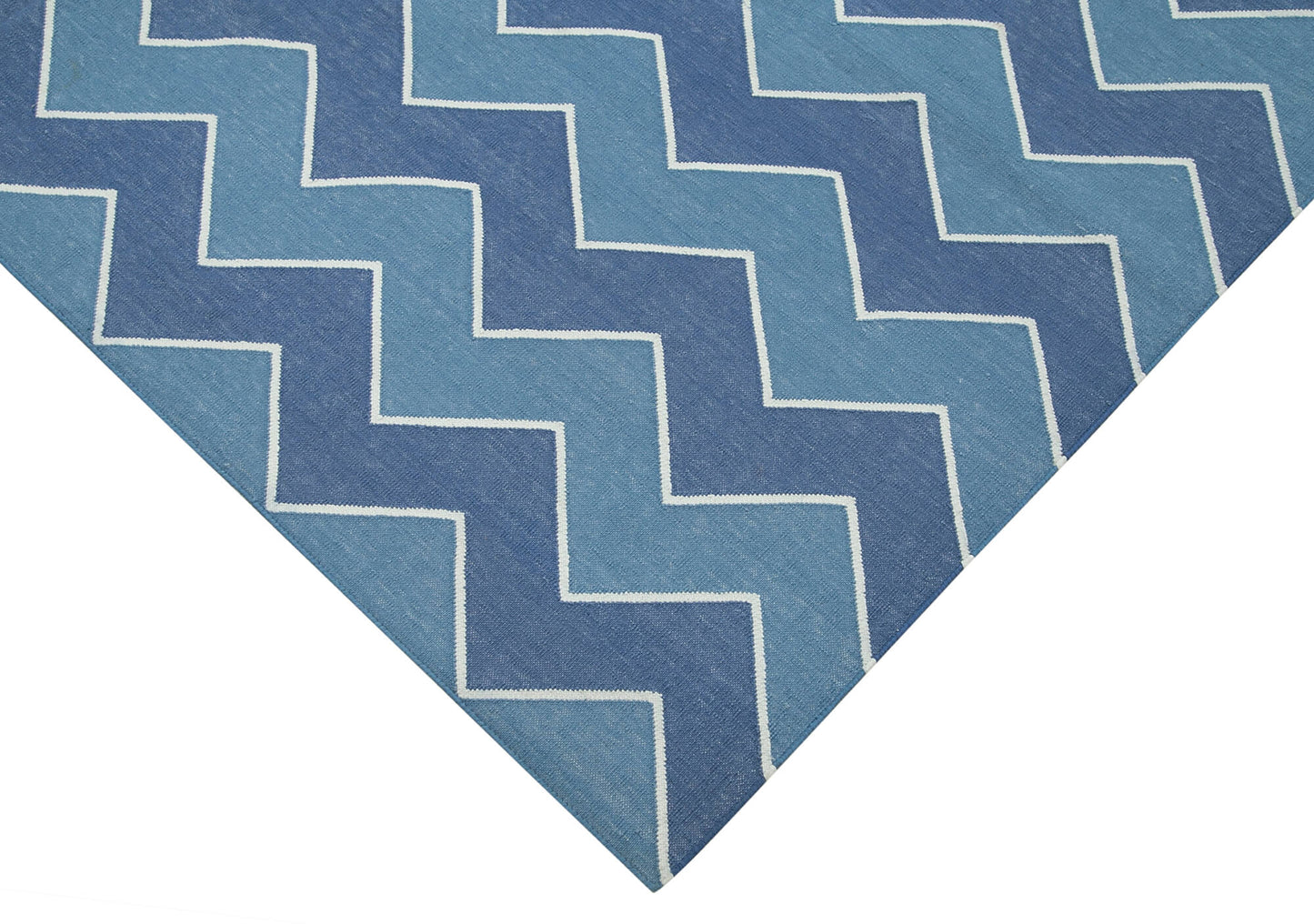 6x9 Blue Dhurrie Rug - 32389