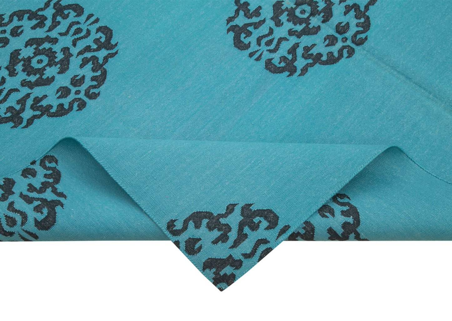 6x9 Turquoise Dhurrie Rug - 32391