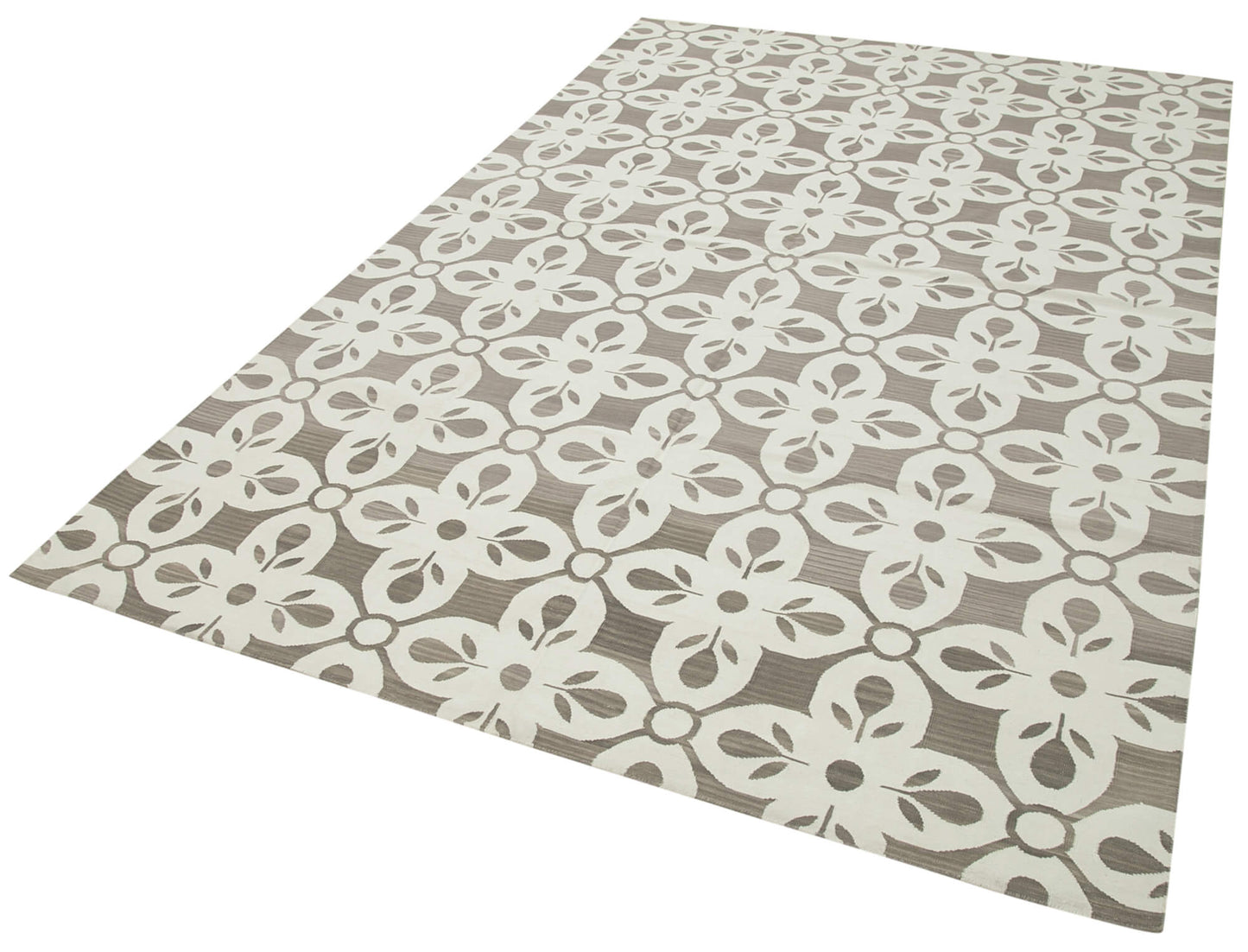 6x9 Grey Dhurrie Rug - 32392