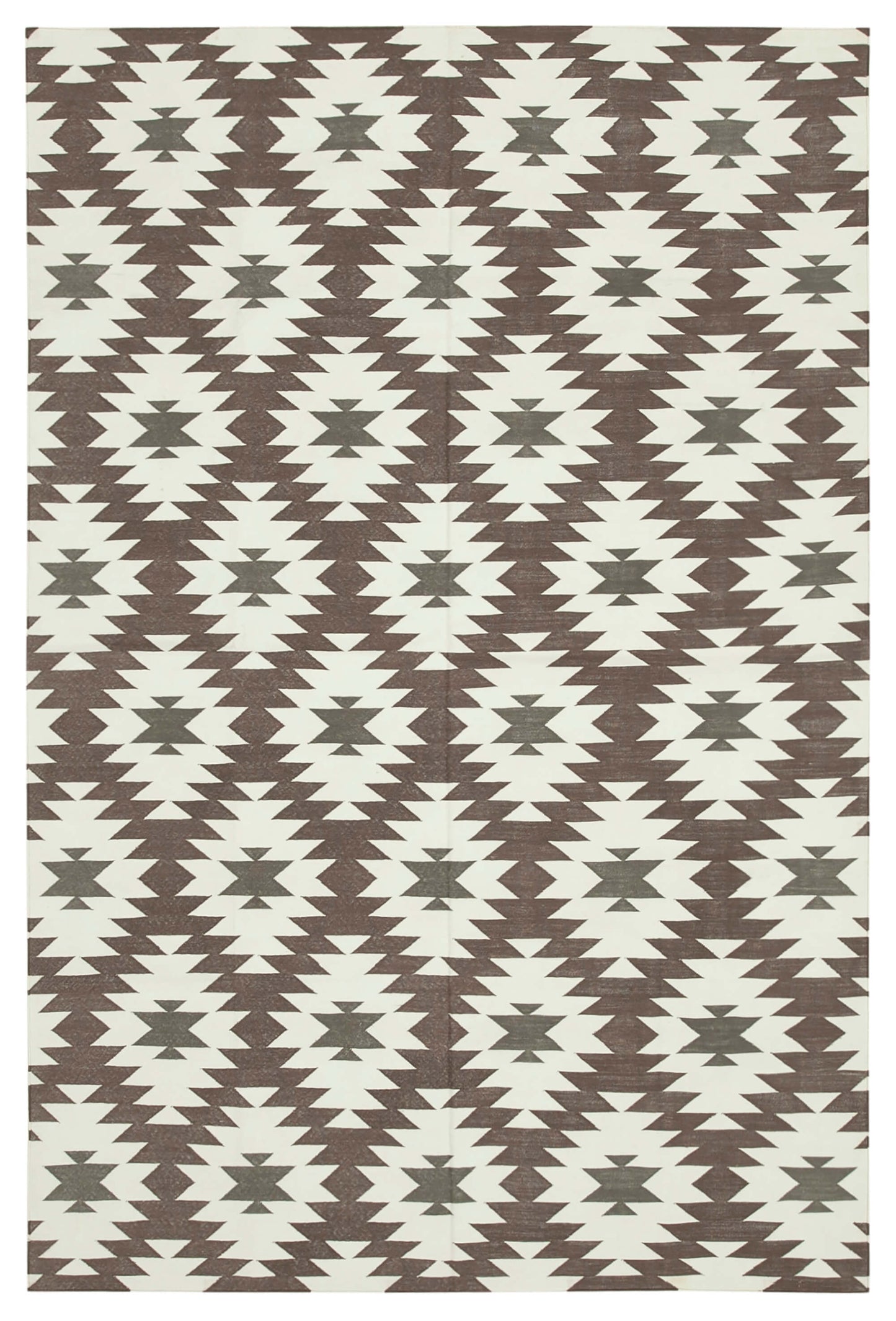 6x9 Brown Dhurrie Rug - 32400