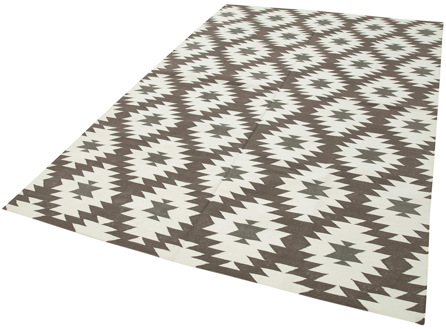 6x9 Brown Dhurrie Rug - 32400