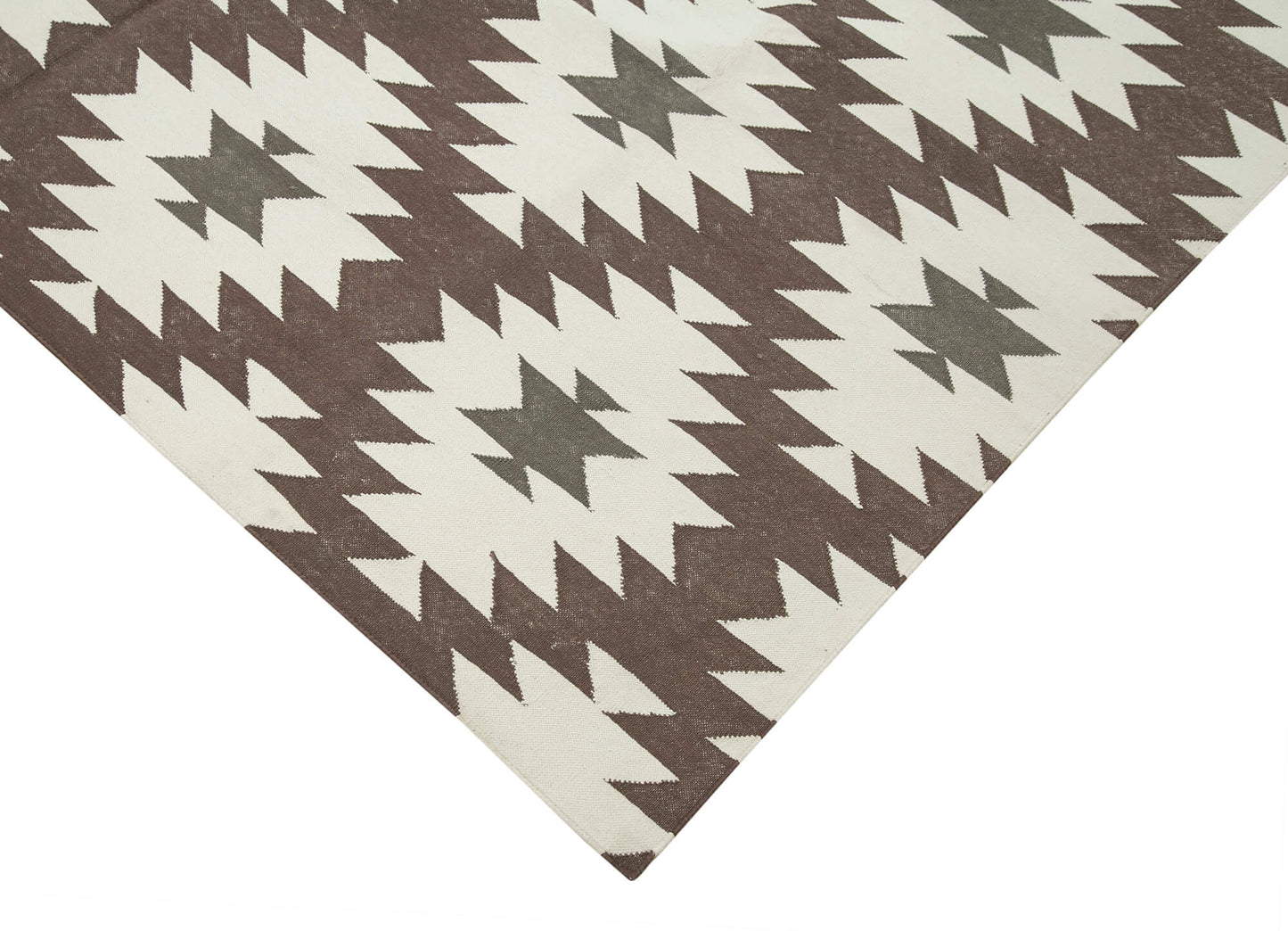 6x9 Brown Dhurrie Rug - 32400