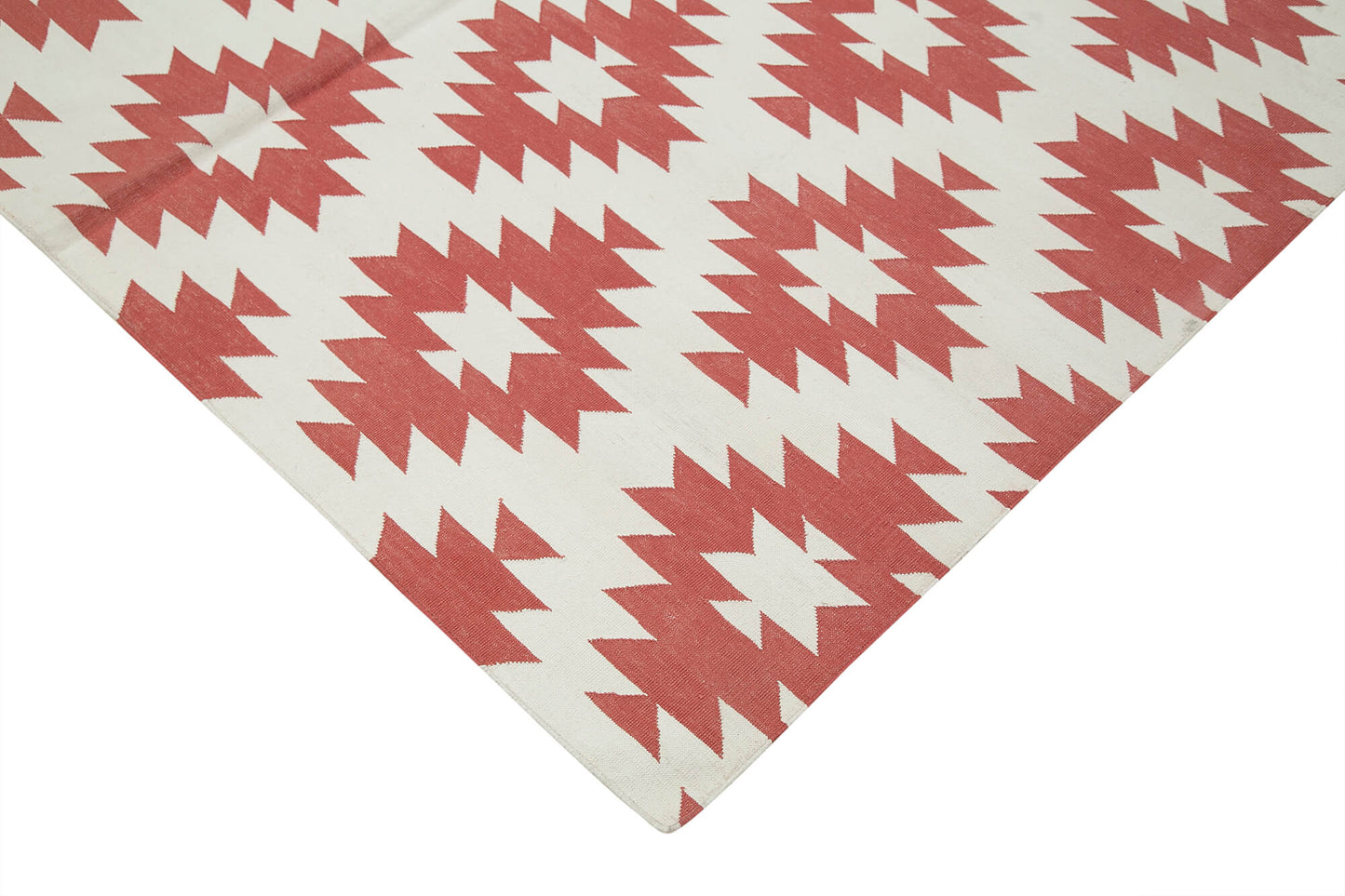 6x9 Red Dhurrie Rug - 32402