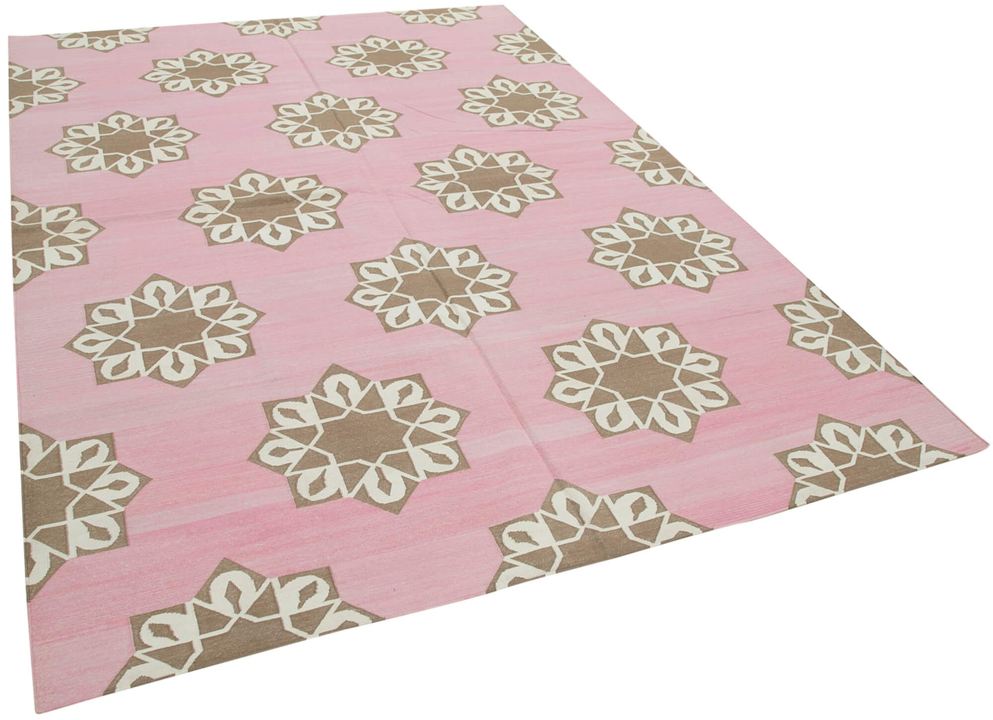 6x9 Pink Dhurrie Rug - 32403