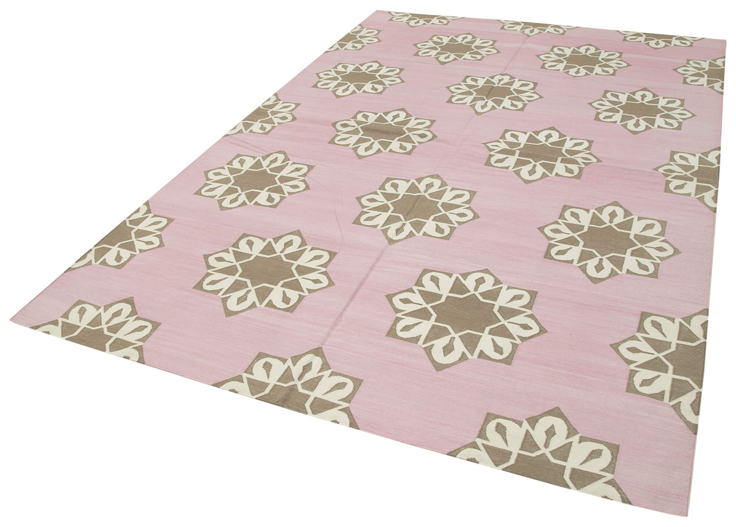 6x9 Pink Dhurrie Rug - 32403