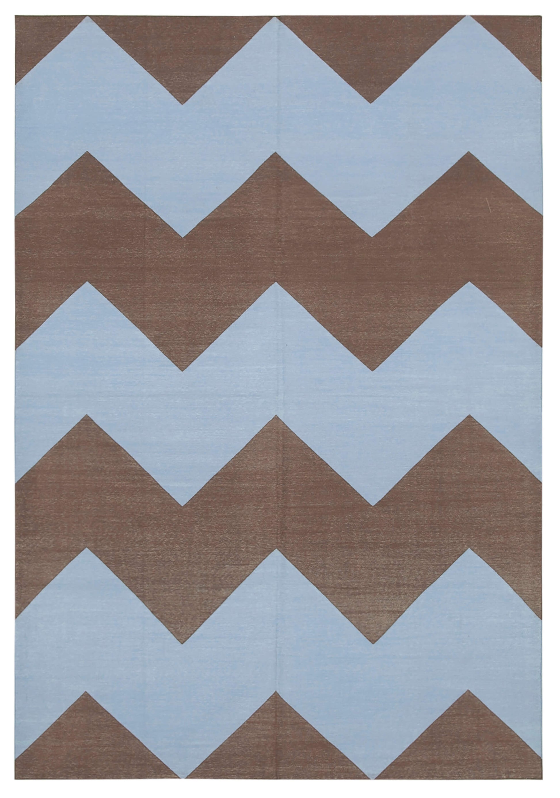 6x9 Blue Dhurrie Rug - 32404