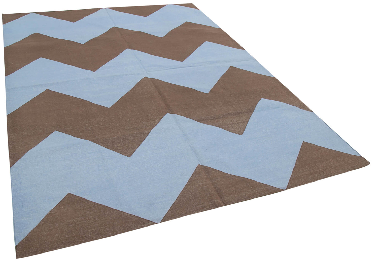 6x9 Blue Dhurrie Rug - 32404