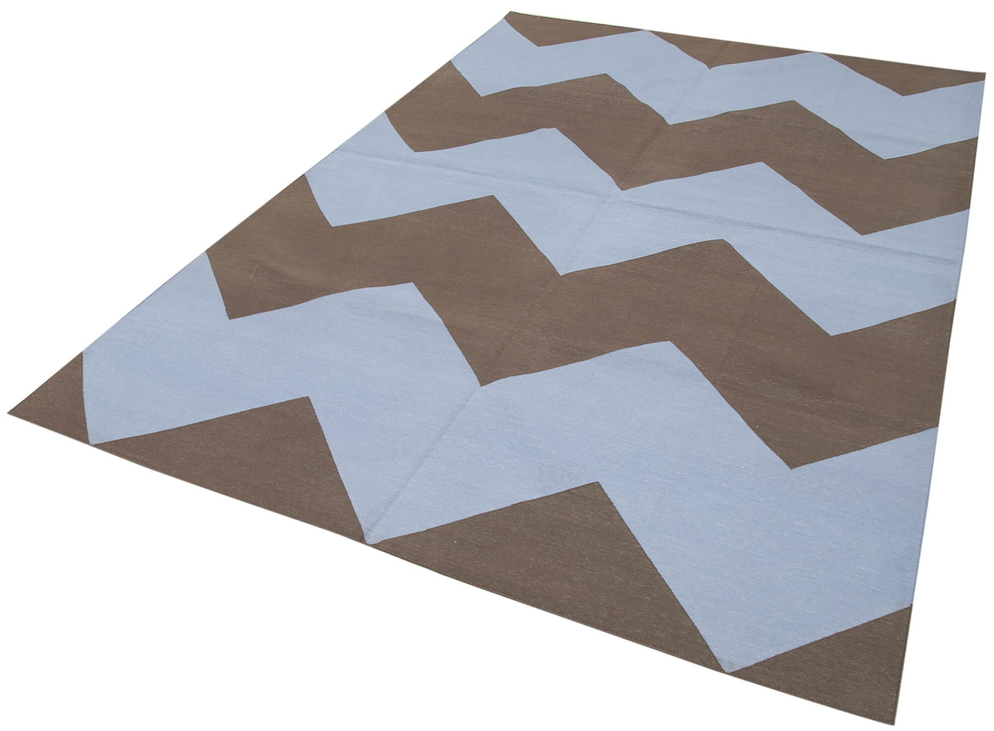 6x9 Blue Dhurrie Rug - 32404