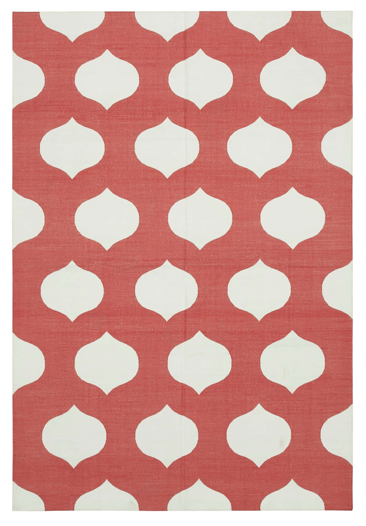 6x9 Red Dhurrie Rug - 32405