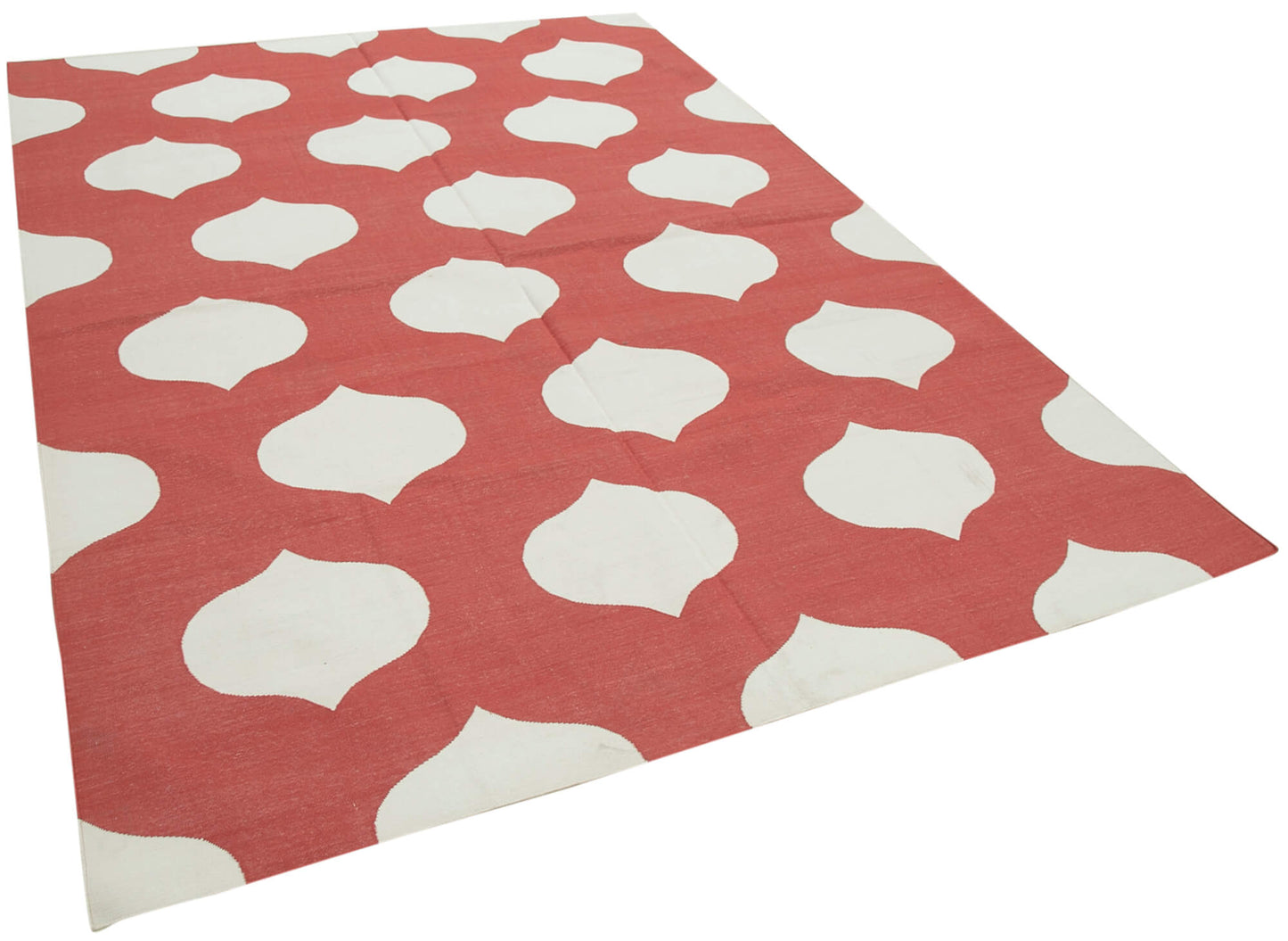 6x9 Red Dhurrie Rug - 32405