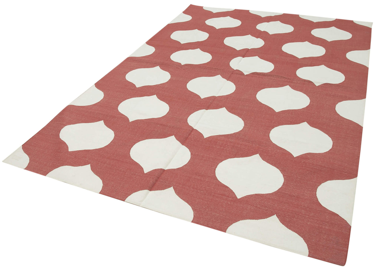 6x9 Red Dhurrie Rug - 32405