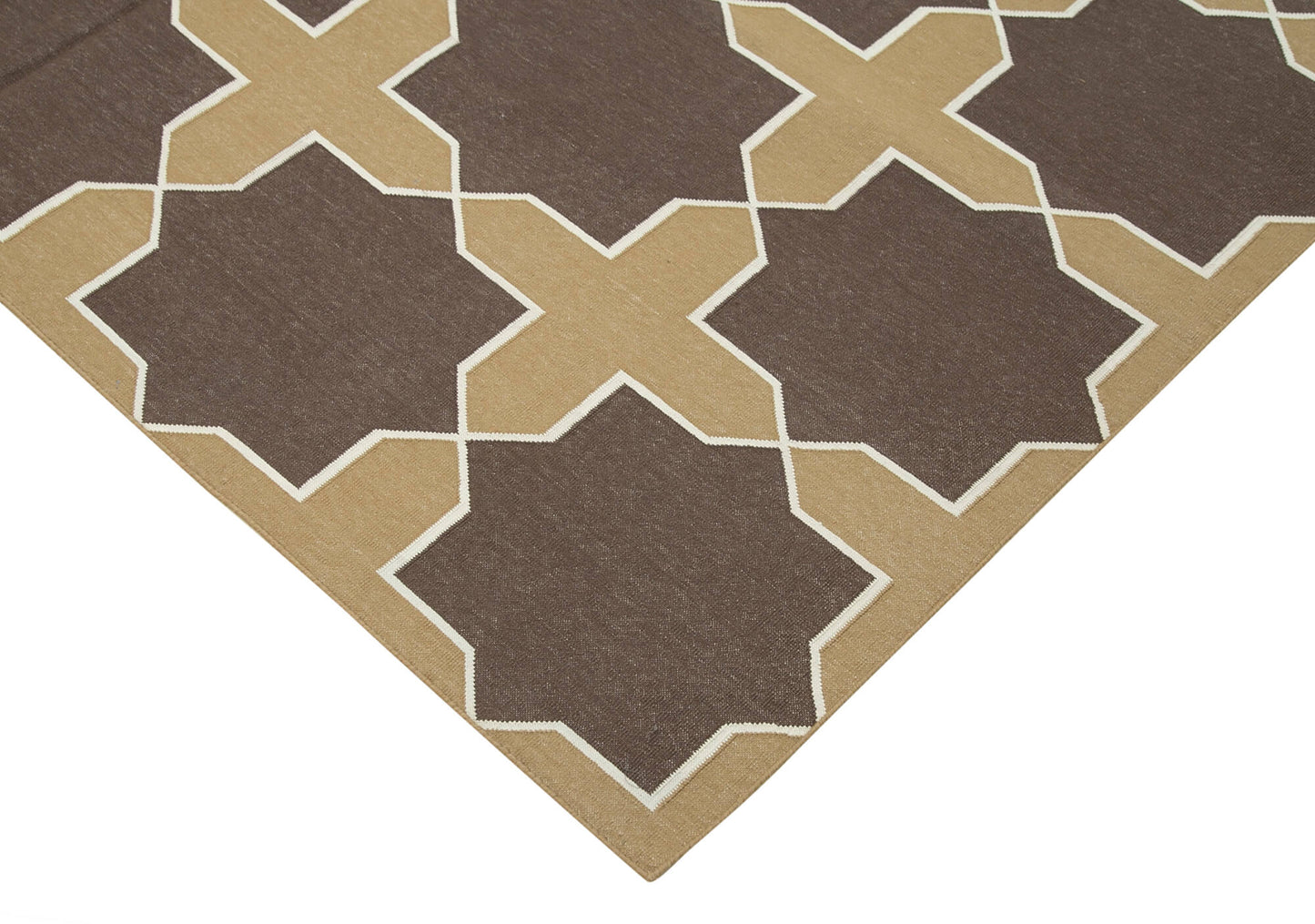 6x9 Brown Dhurrie Rug - 32406