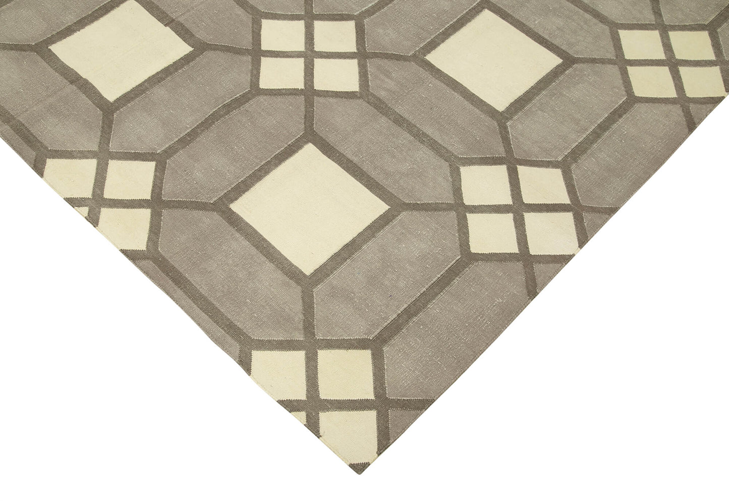 6x9 Grey Dhurrie Rug - 32407