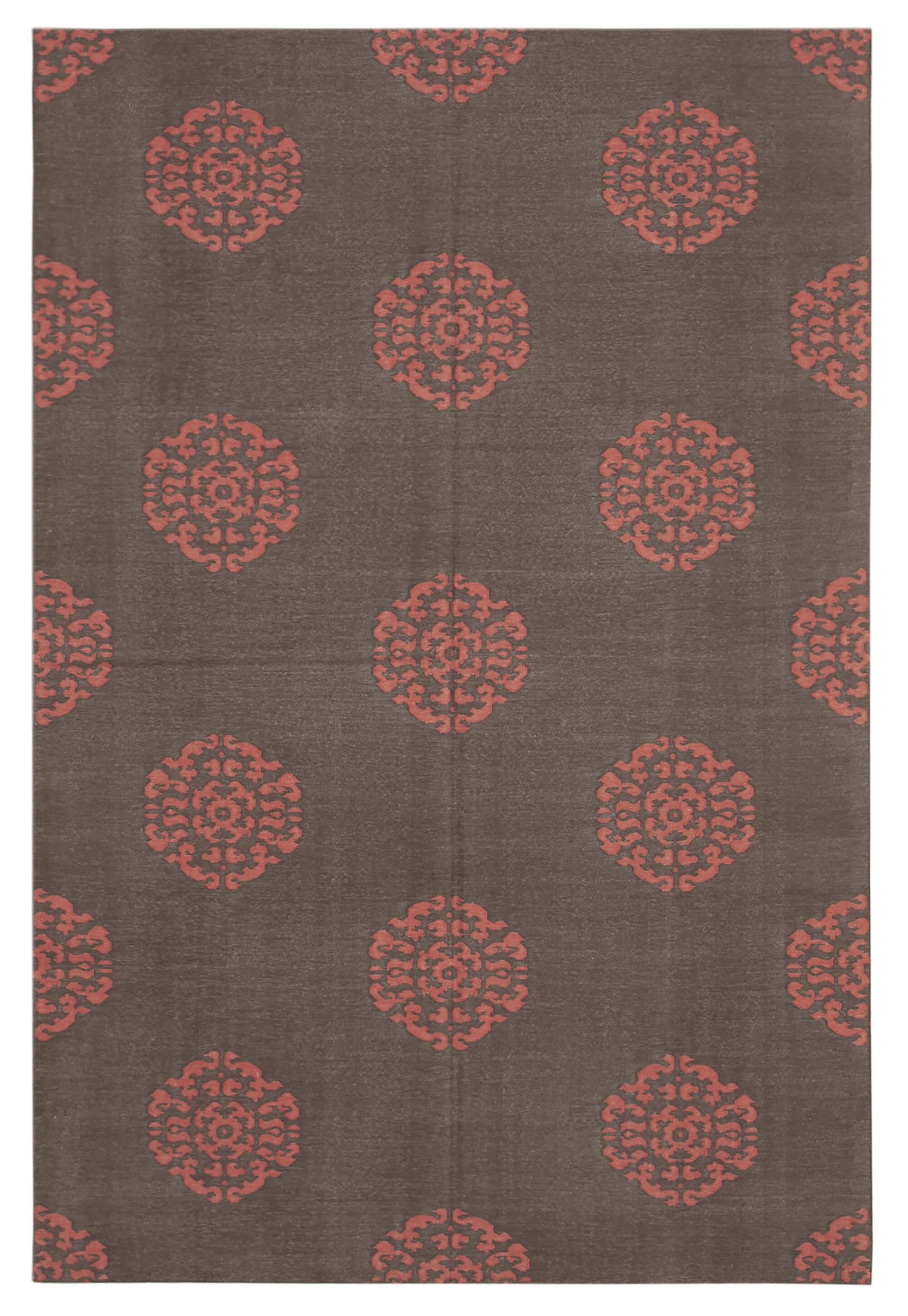 6x9 Brown Dhurrie Rug - 32408