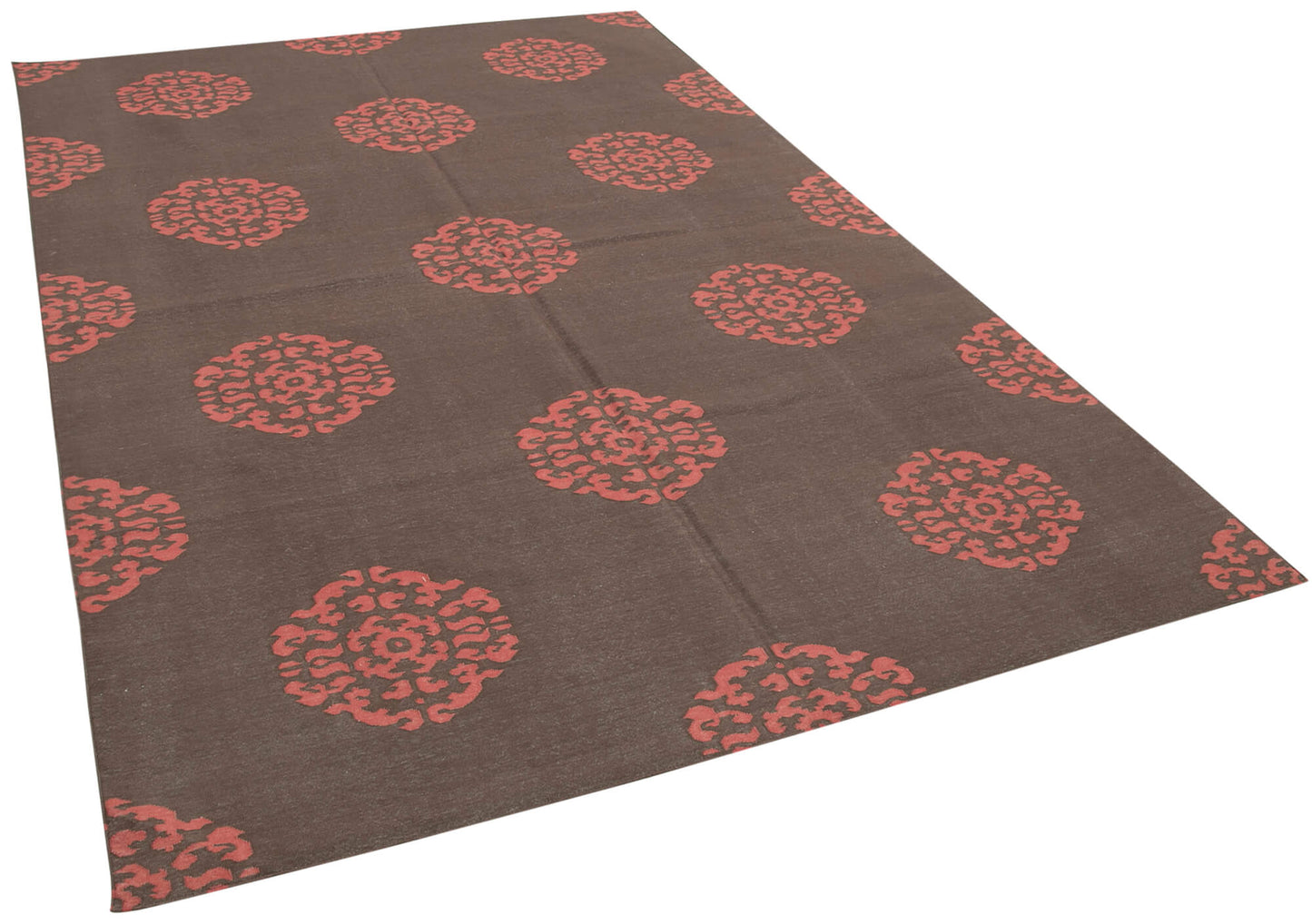 6x9 Brown Dhurrie Rug - 32408