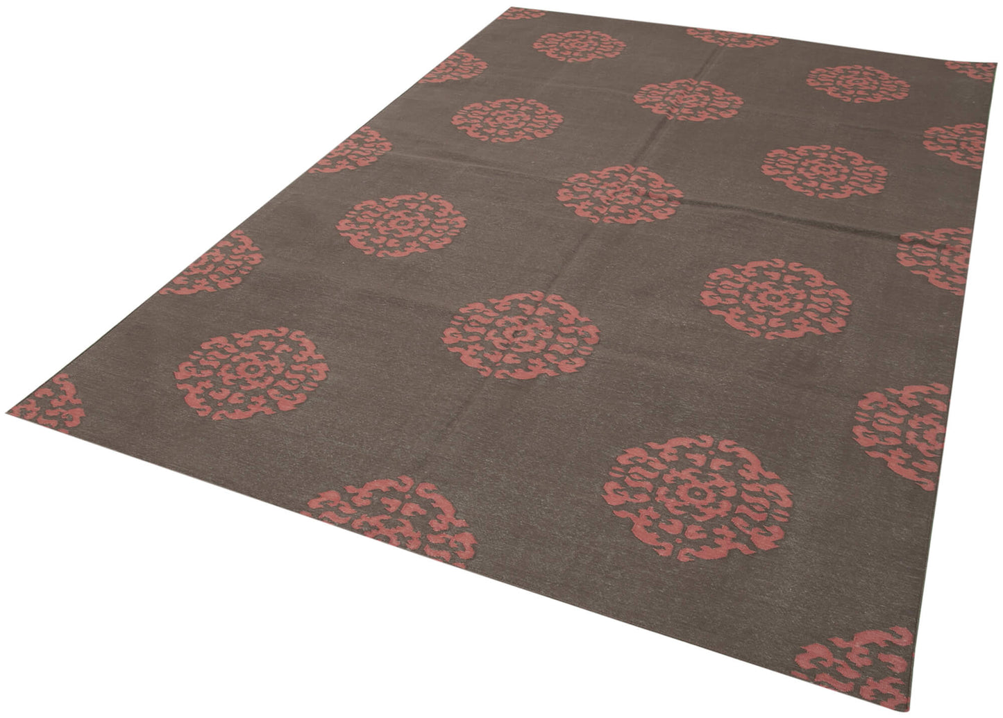 6x9 Brown Dhurrie Rug - 32408