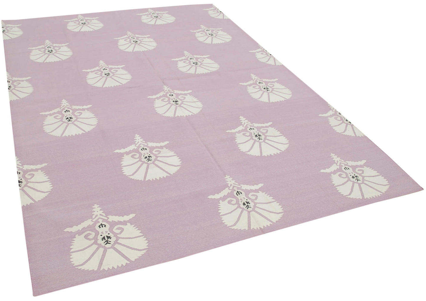 6x9 Purple Dhurrie Rug - 32411