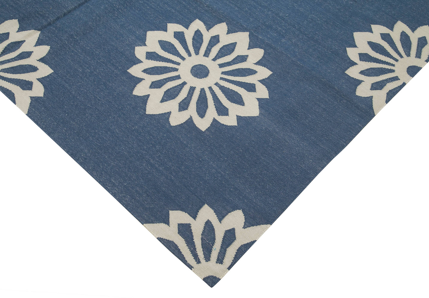 6x9 Blue Dhurrie Rug - 32412