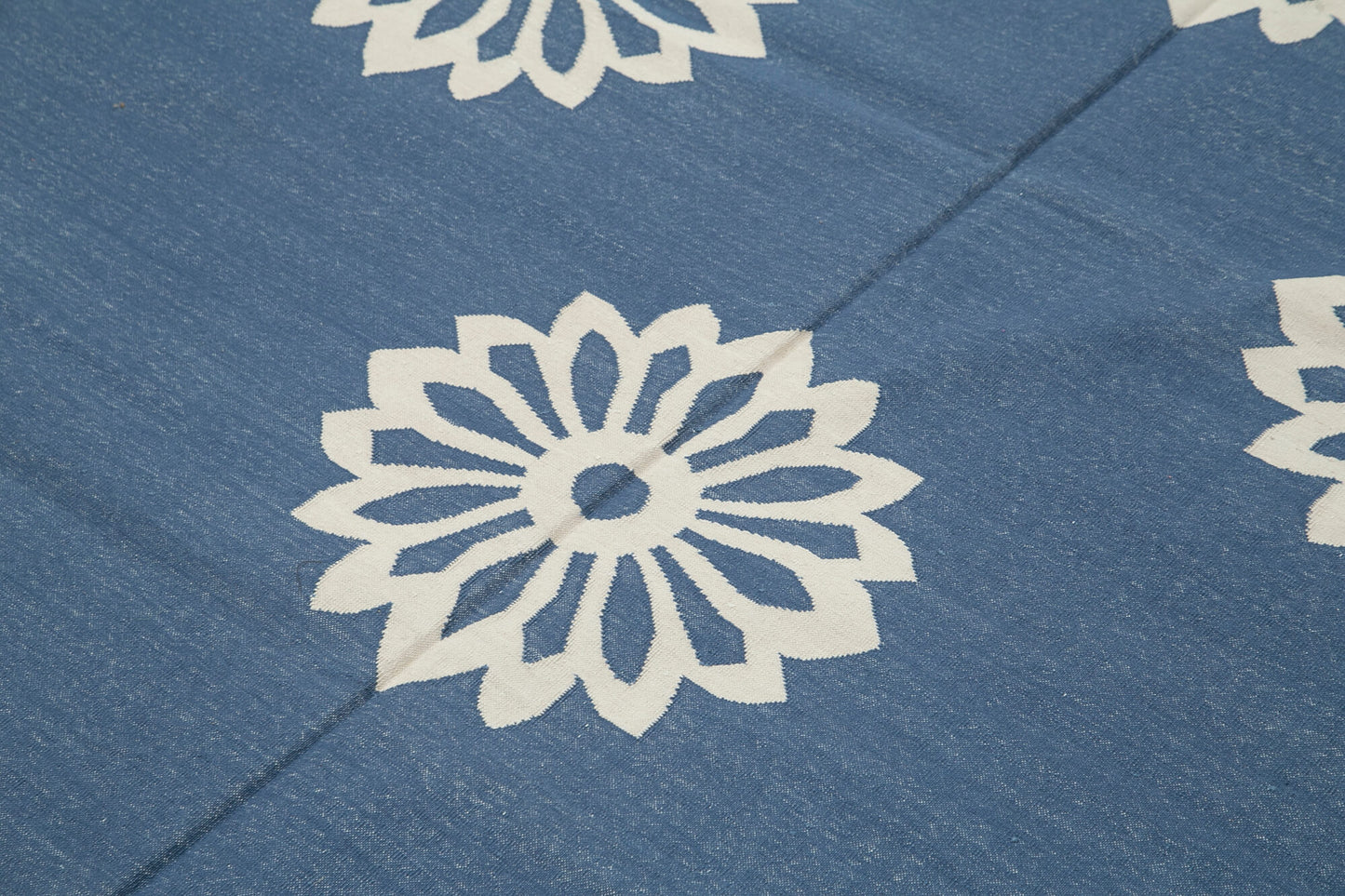 6x9 Blue Dhurrie Rug - 32412