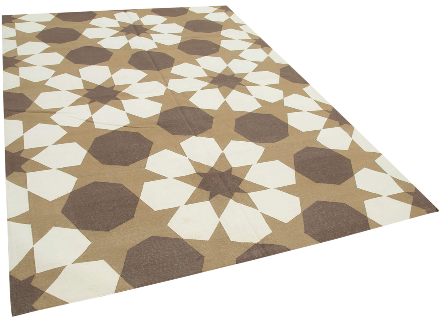 6x9 Brown Dhurrie Rug - 32415