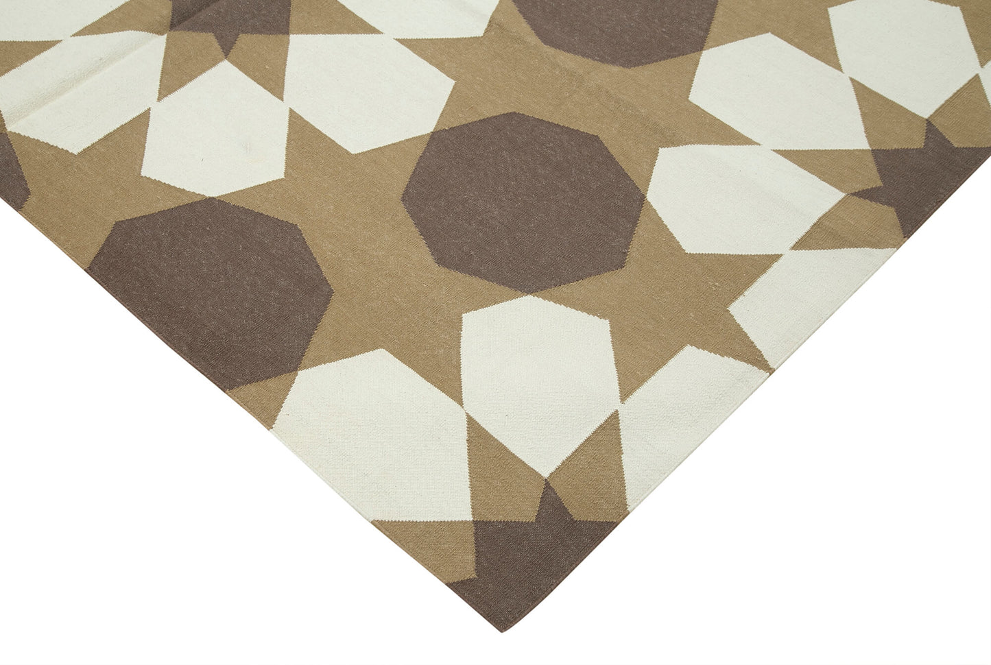 6x9 Brown Dhurrie Rug - 32415