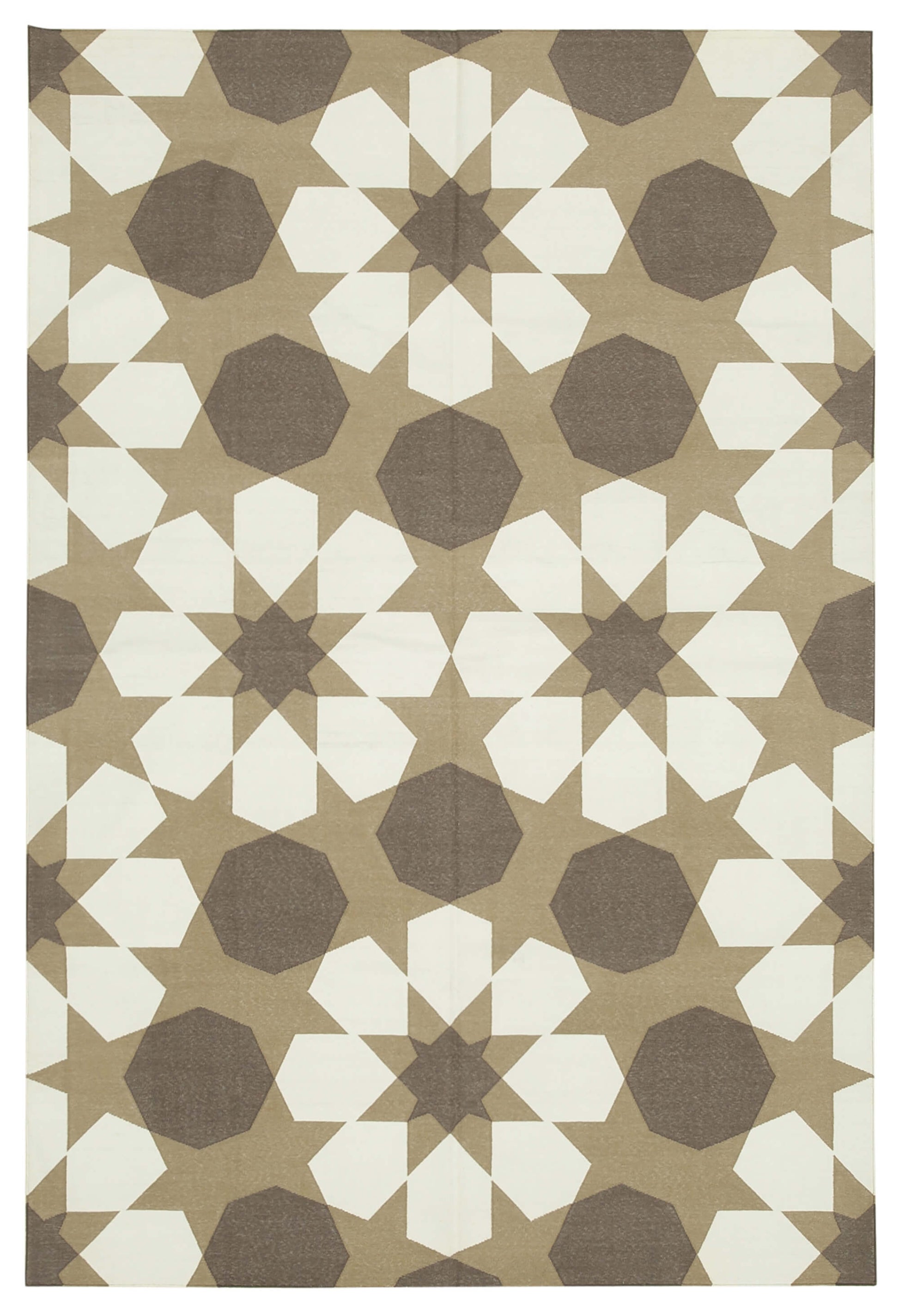 6x9 Brown Dhurrie Rug - 32417