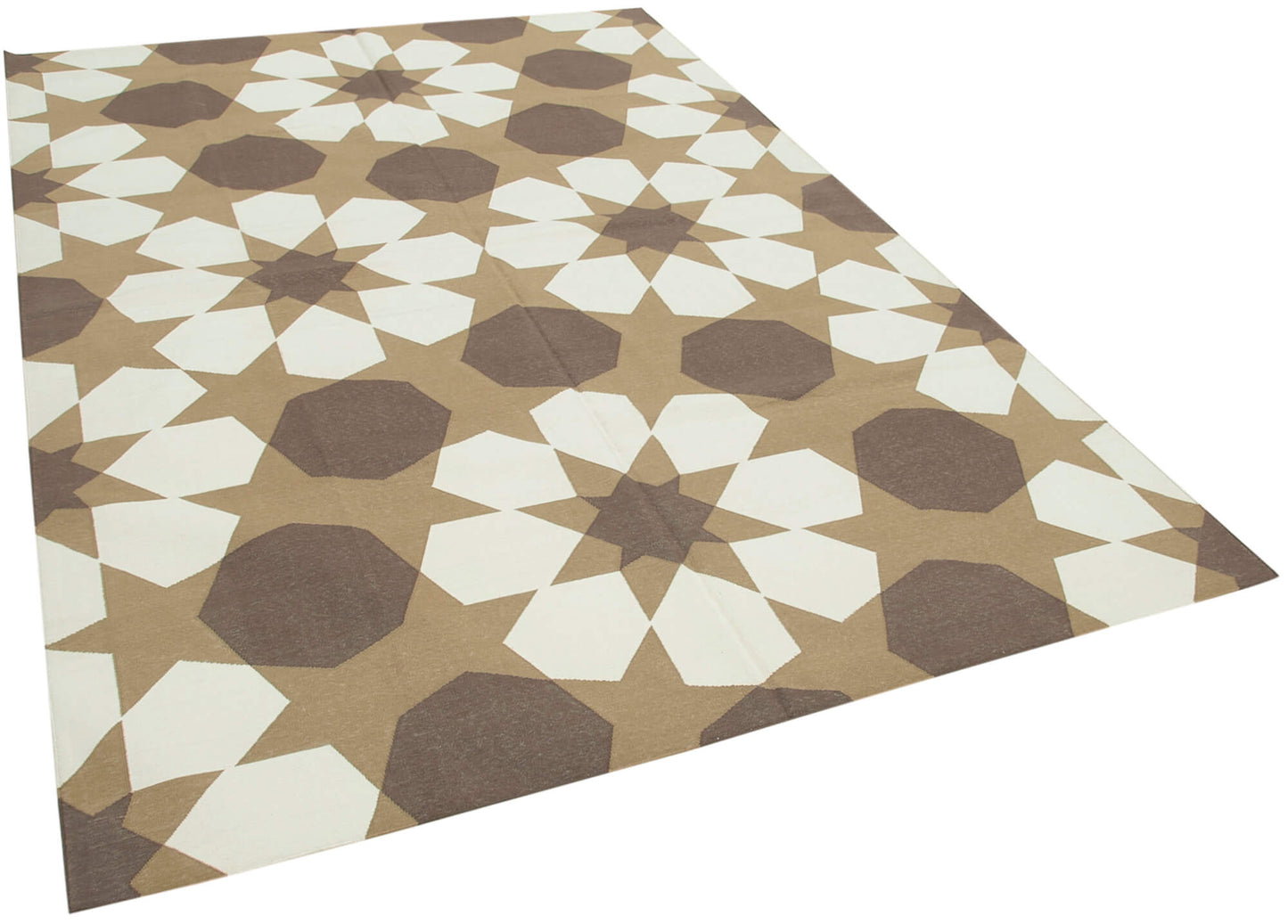 6x9 Brown Dhurrie Rug - 32417