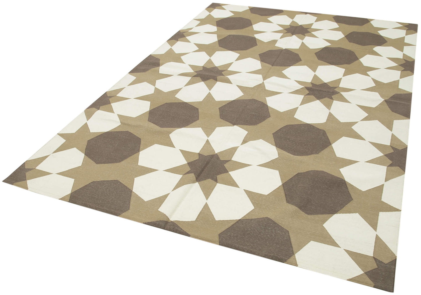 6x9 Brown Dhurrie Rug - 32417