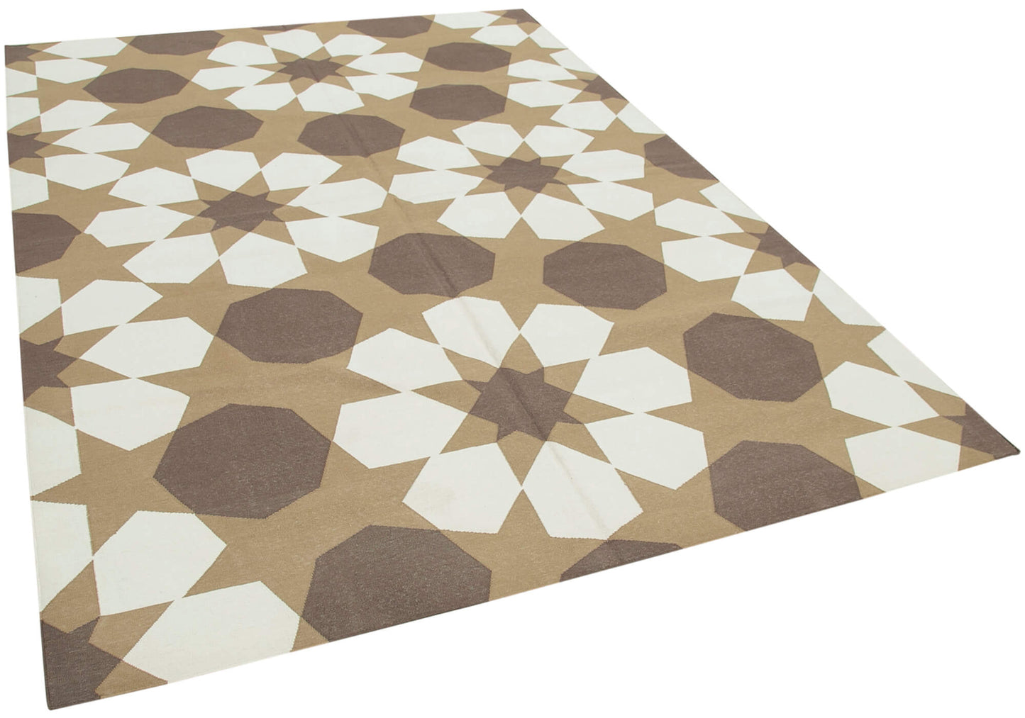 6x9 Brown Dhurrie Rug - 32418