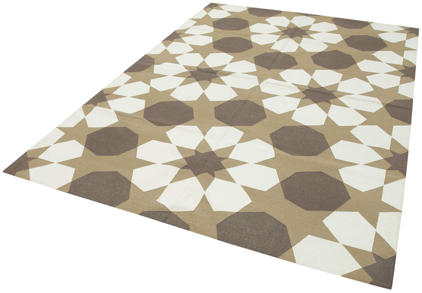 6x9 Brown Dhurrie Rug - 32418