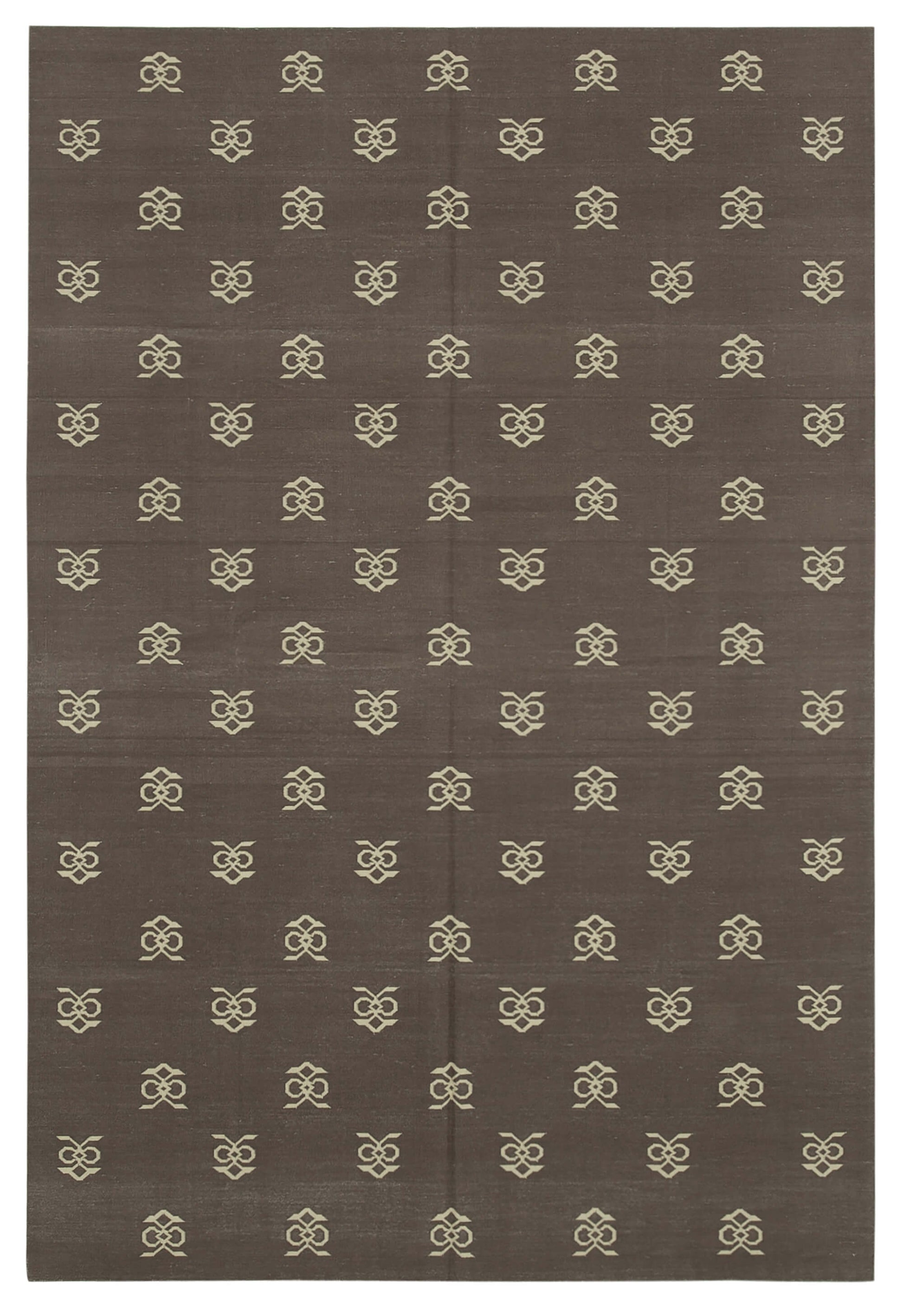 6x9 Brown Dhurrie Rug - 32419