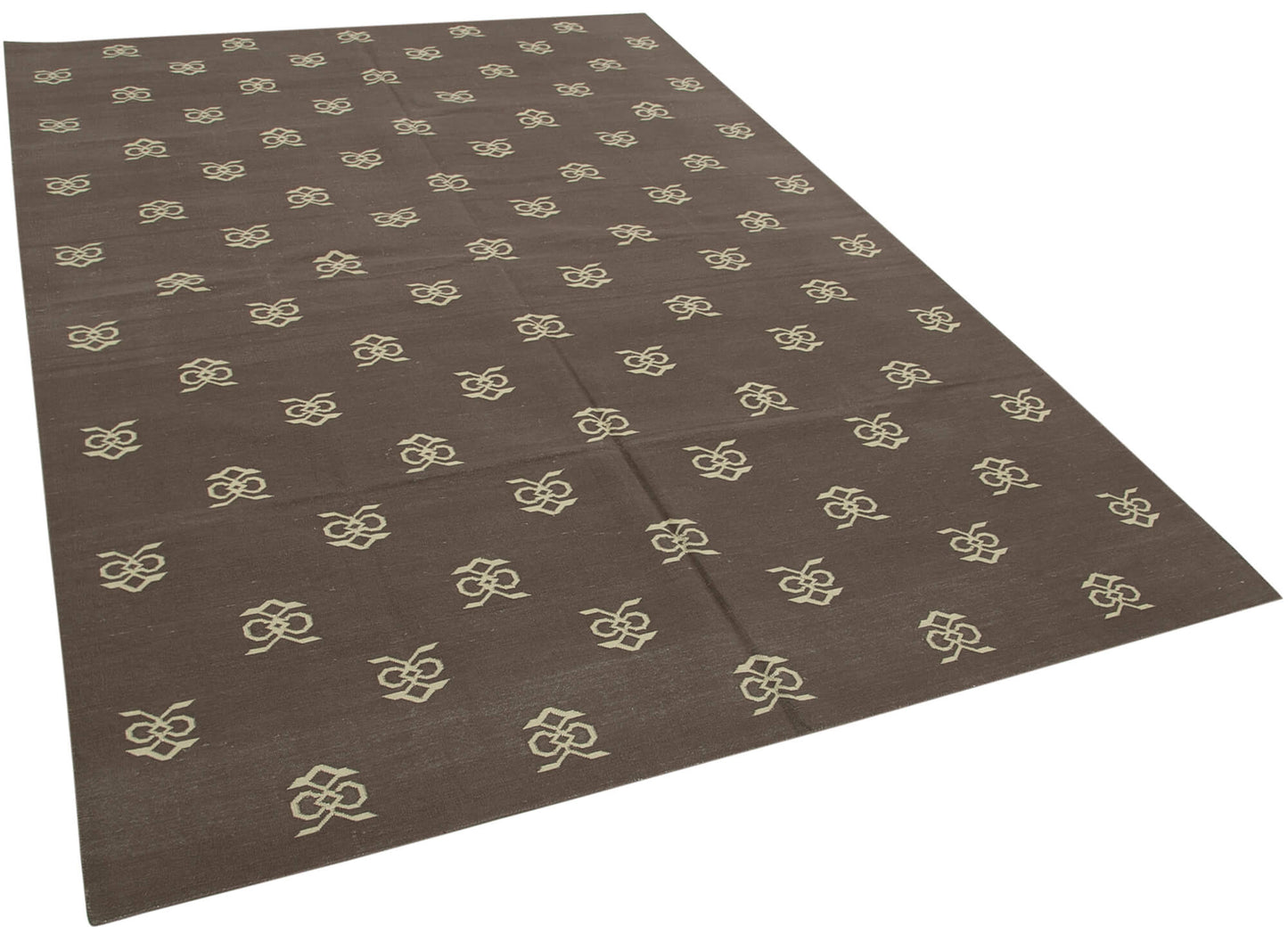 6x9 Brown Dhurrie Rug - 32419