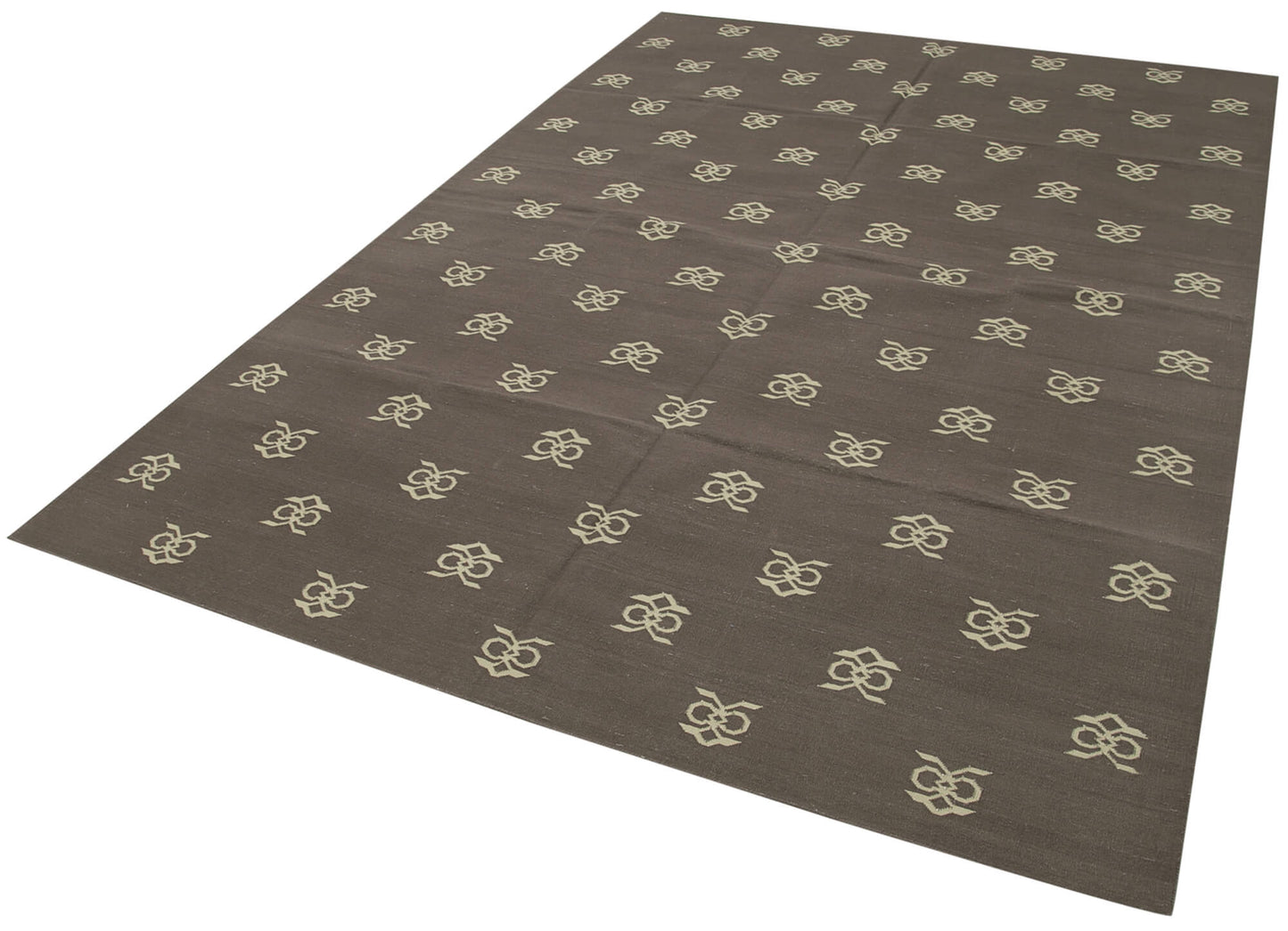 6x9 Brown Dhurrie Rug - 32419