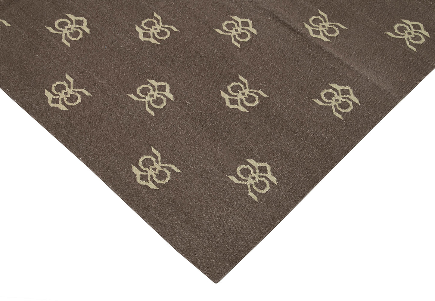 6x9 Brown Dhurrie Rug - 32419