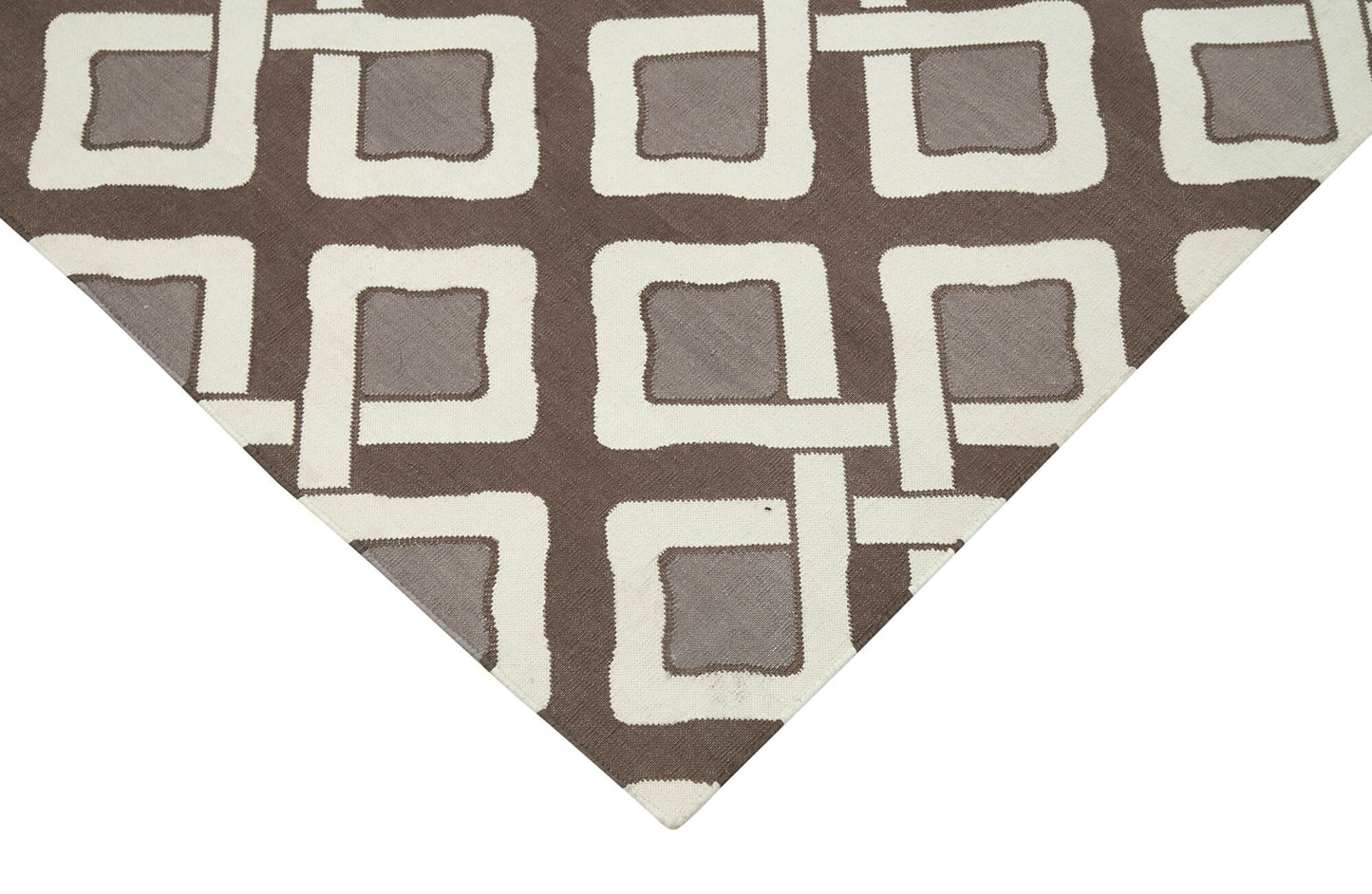 6x9 Brown Dhurrie Rug - 32420