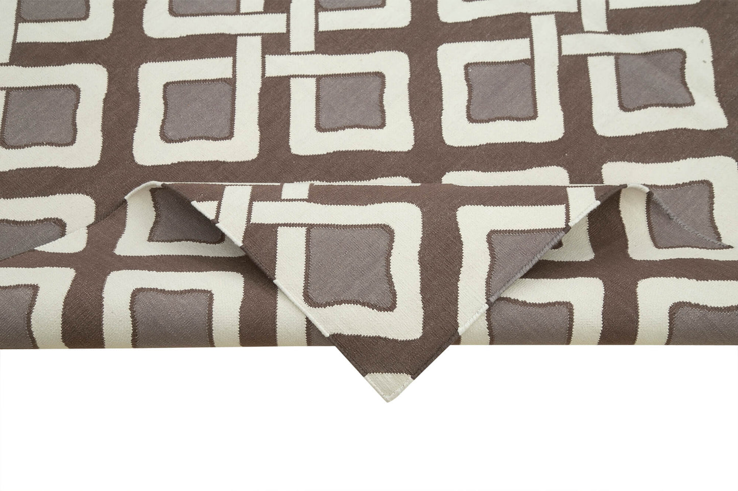 6x9 Brown Dhurrie Rug - 32420