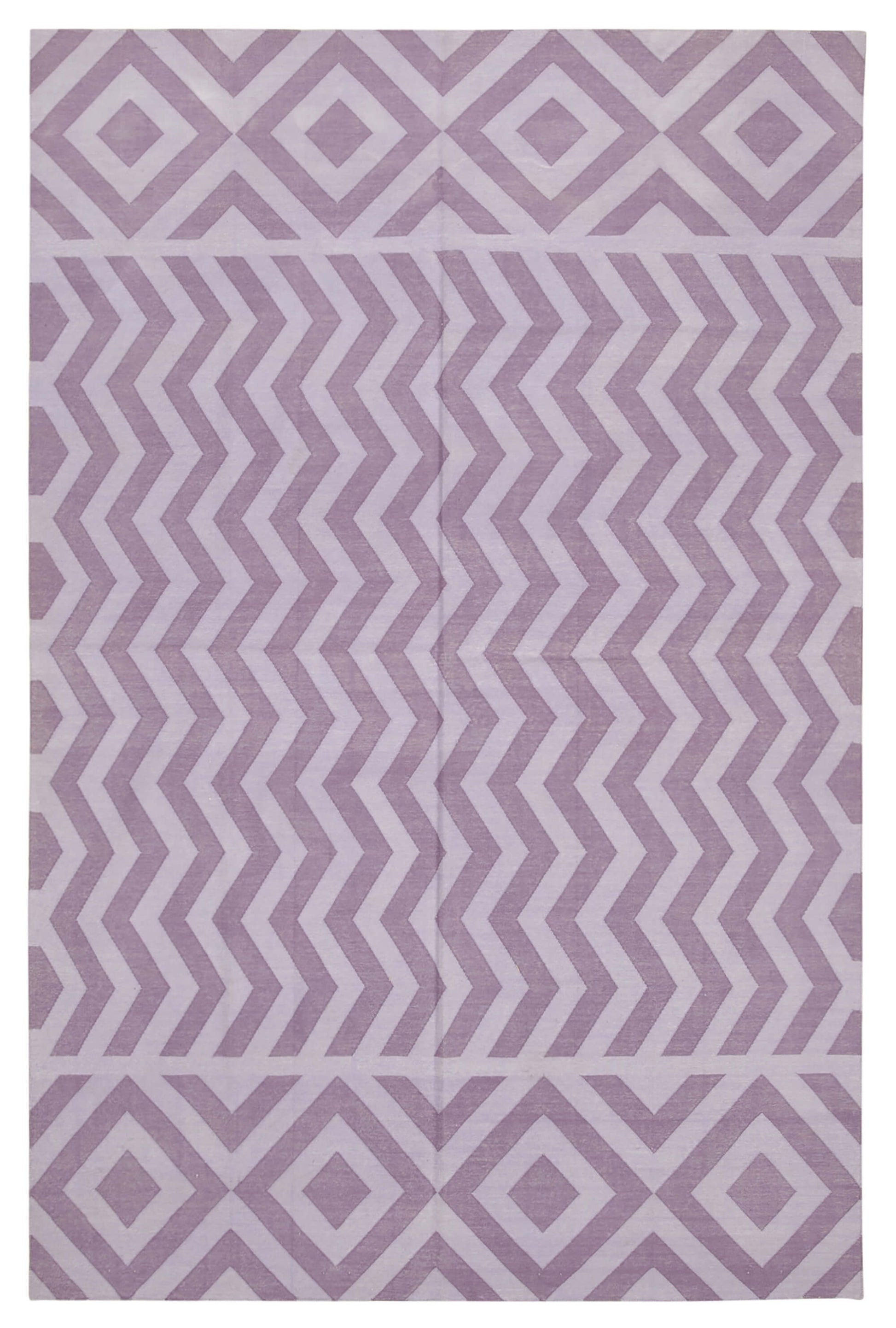 6x9 Purple Dhurrie Rug - 32421