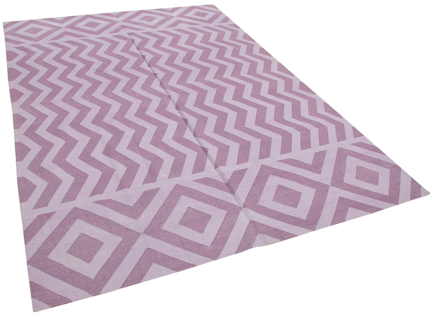 6x9 Purple Dhurrie Rug - 32421