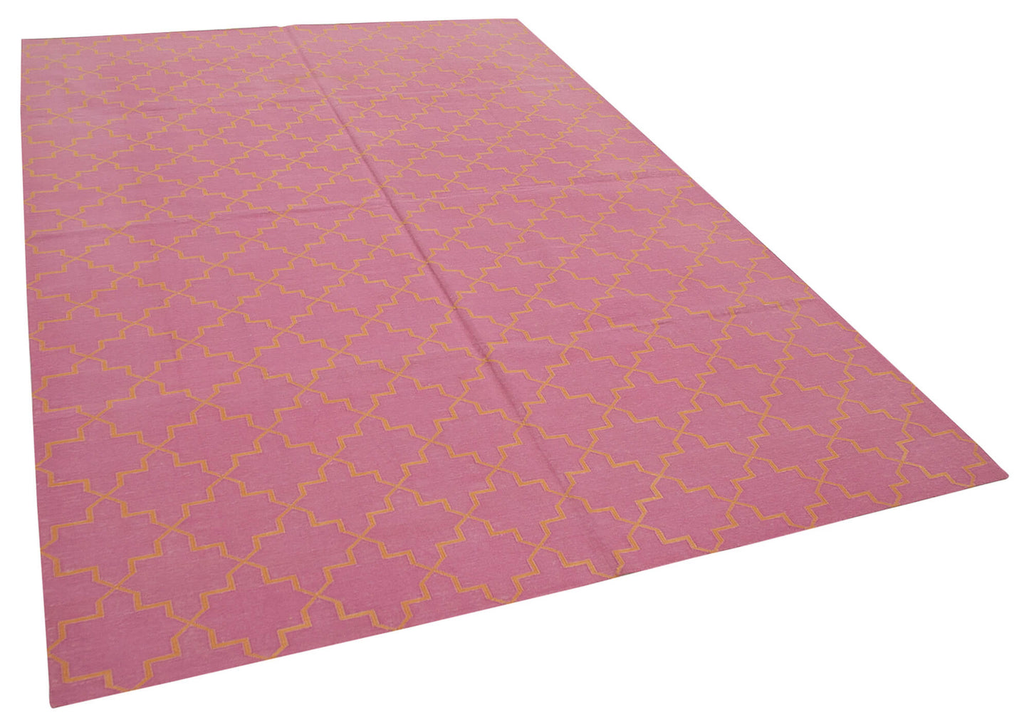 6x9 Pink Dhurrie Rug - 32423