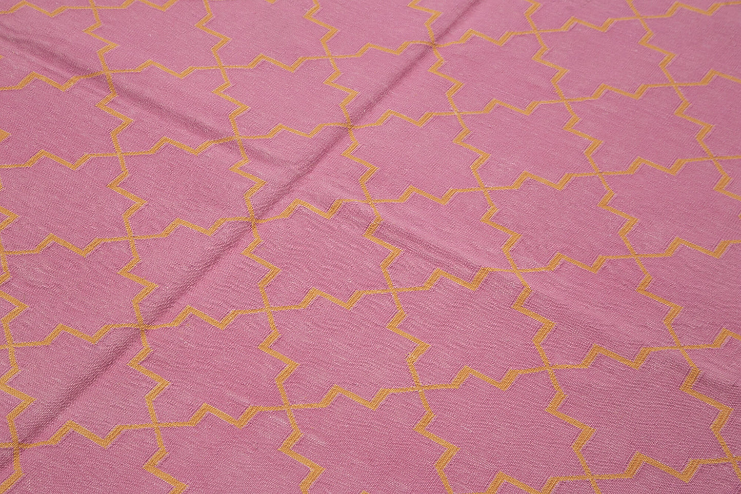 6x9 Pink Dhurrie Rug - 32423