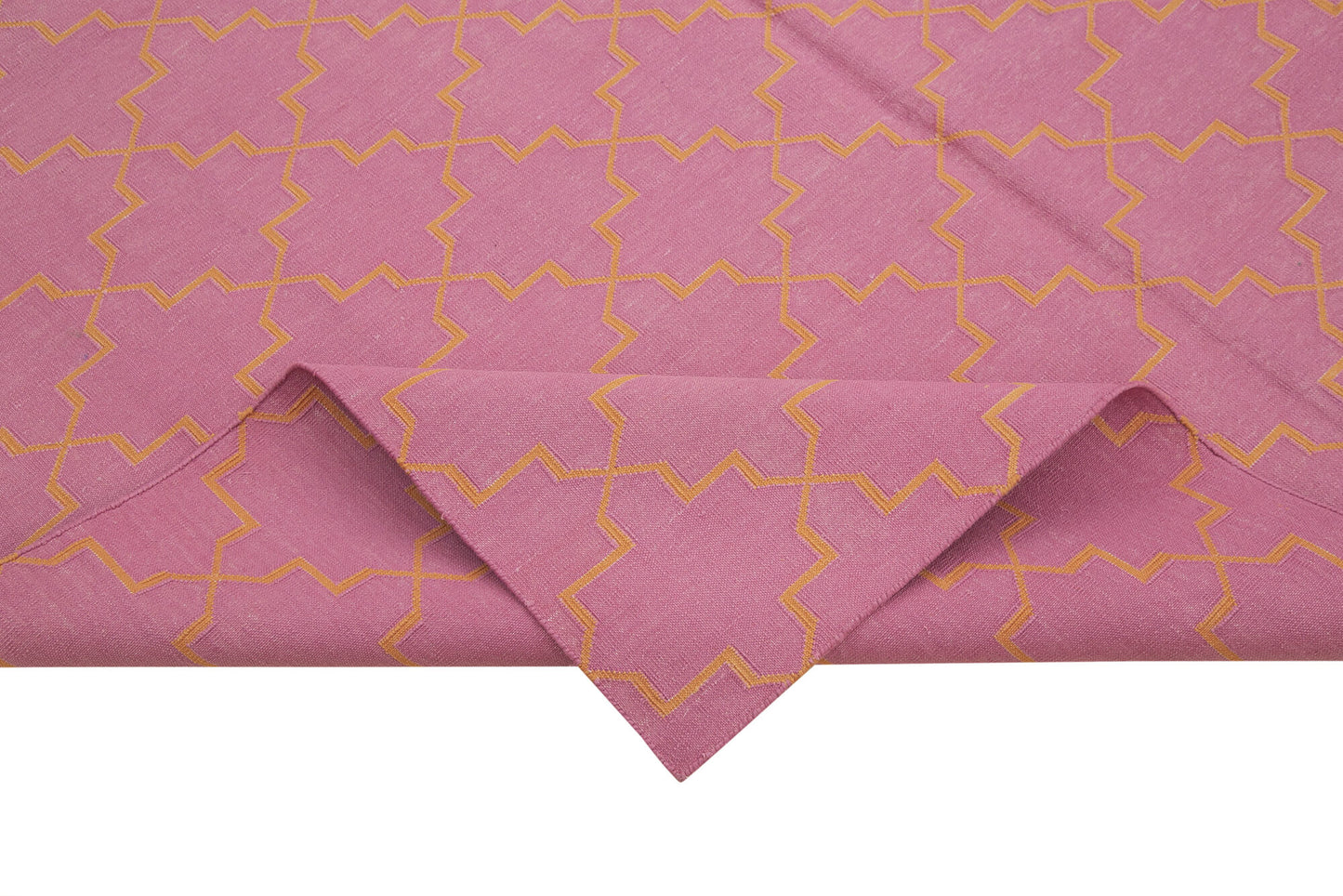 6x9 Pink Dhurrie Rug - 32423