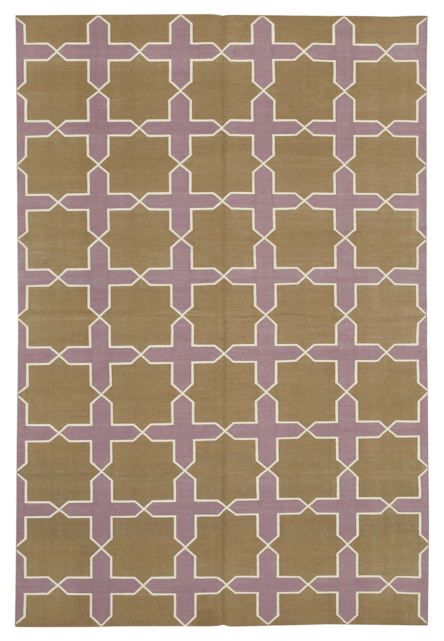 6x9 Brown Dhurrie Rug - 32424