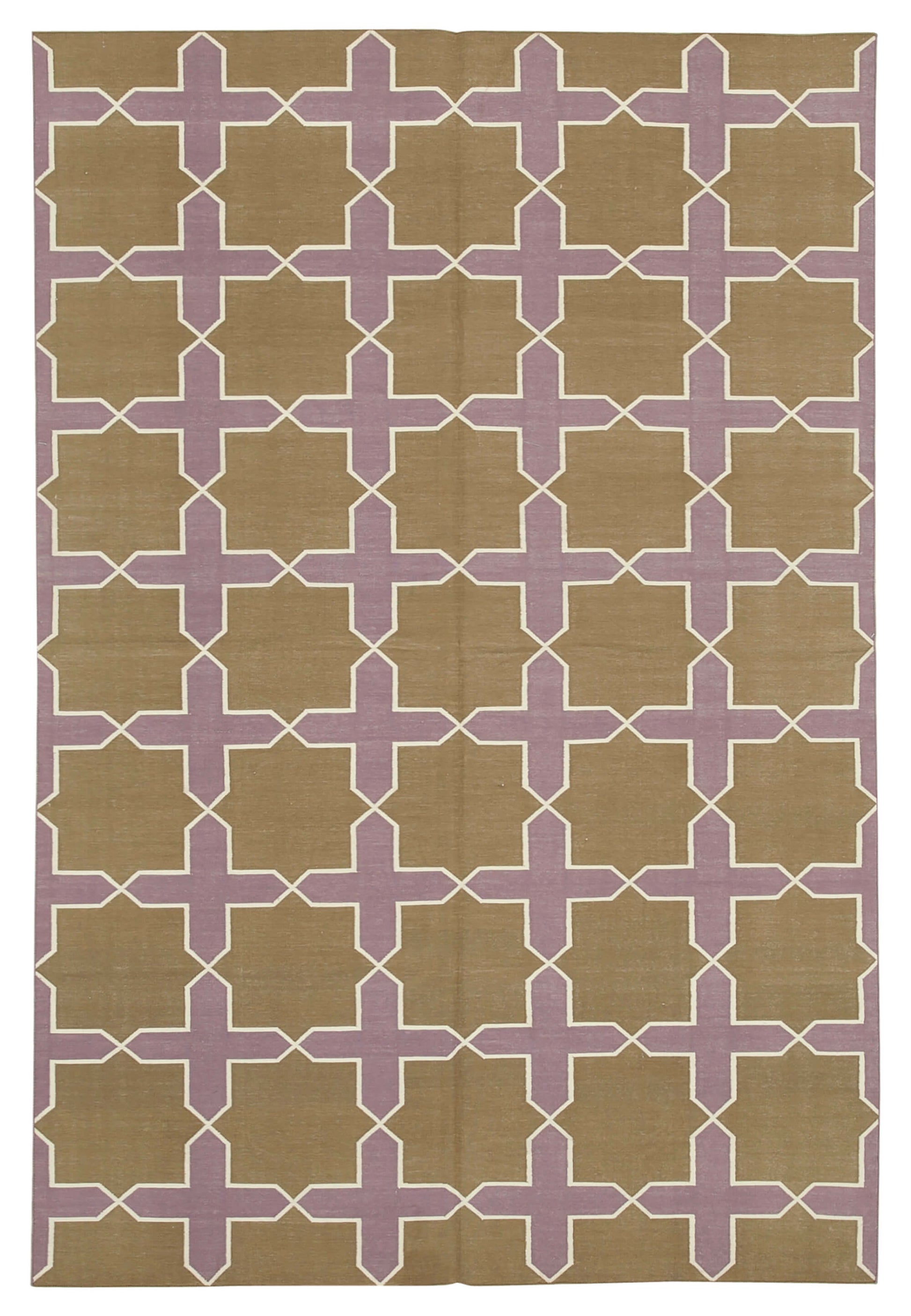 6x9 Brown Dhurrie Rug - 32424