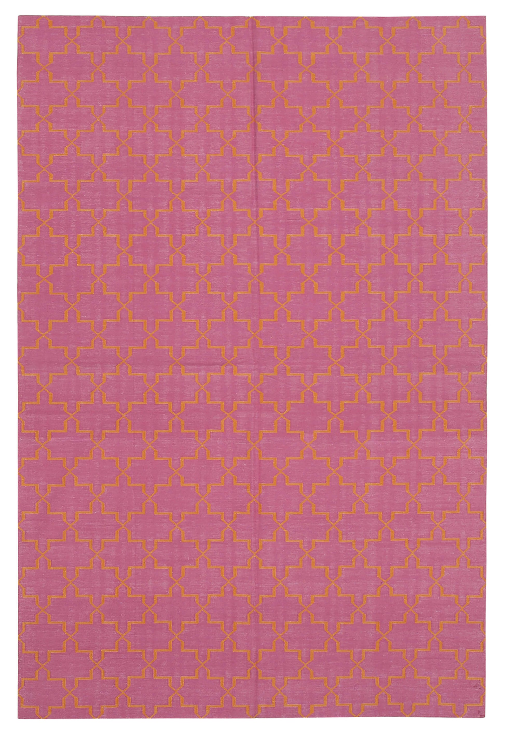 6x9 Pink Dhurrie Rug - 32431