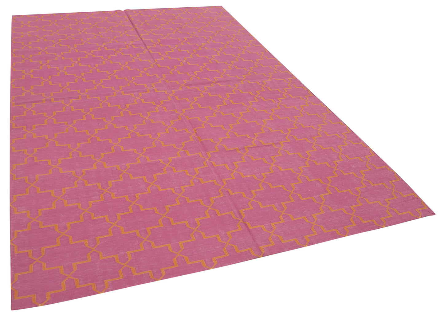 6x9 Pink Dhurrie Rug - 32431